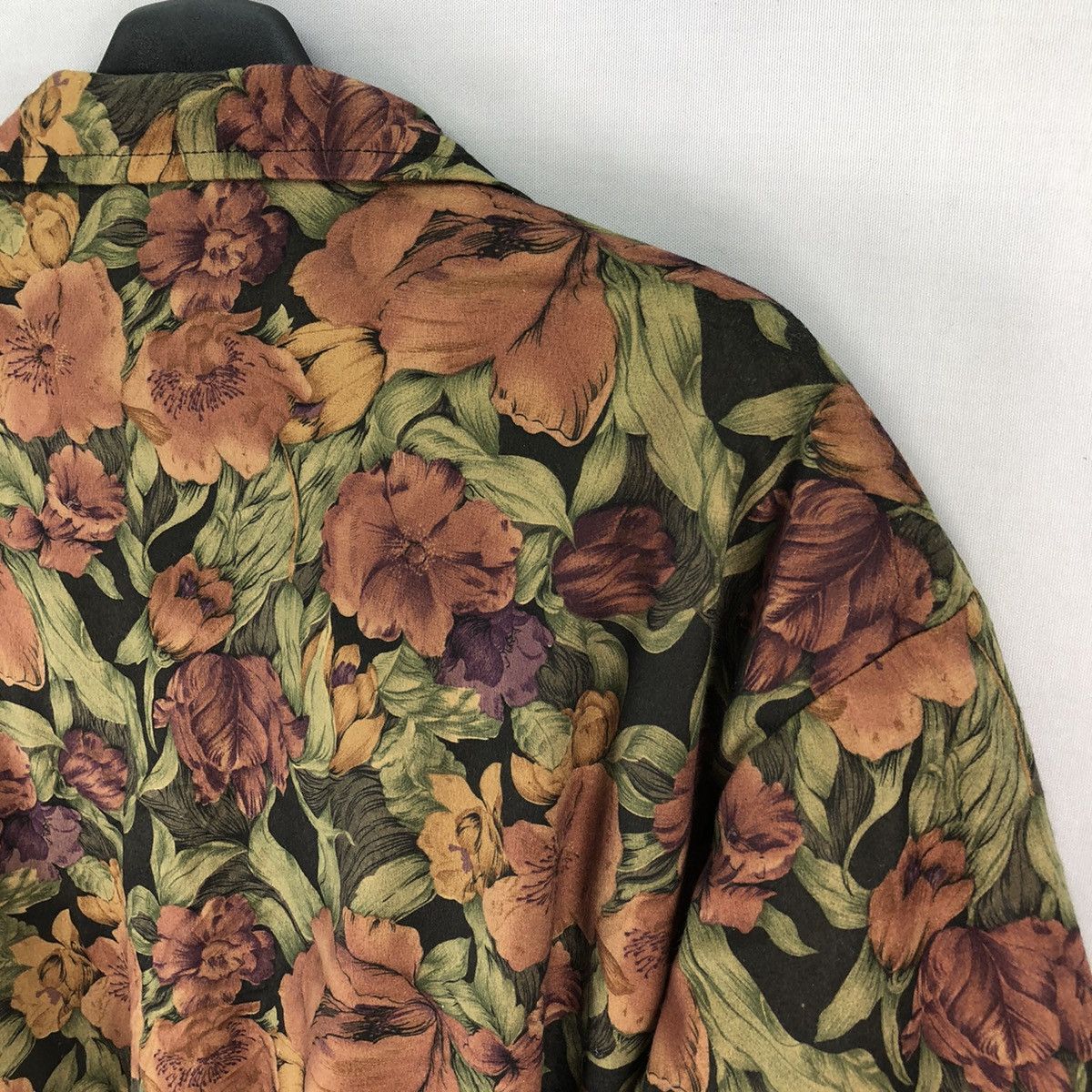 Vintage Vintage 80's Fullprint Flora Quilted Lining Bomber Jacket Size M / US 6-8 / IT 42-44 - 5 Thumbnail