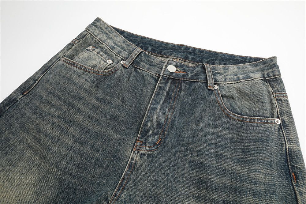 Japanese Brand Men's hippie trend washed distressed denim flared pants Size US 32 / EU 48 - 3 Thumbnail