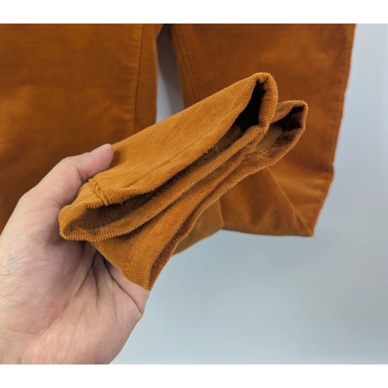Soft Surroundings Soft Surroundings Women's Rust Corduroy Skinny Pants Size 8 Style 2DP69 Pants Ladies 8 Rust Corduroy Skinny Size 30" / US 8 / IT 44 - 2 Thumbnail