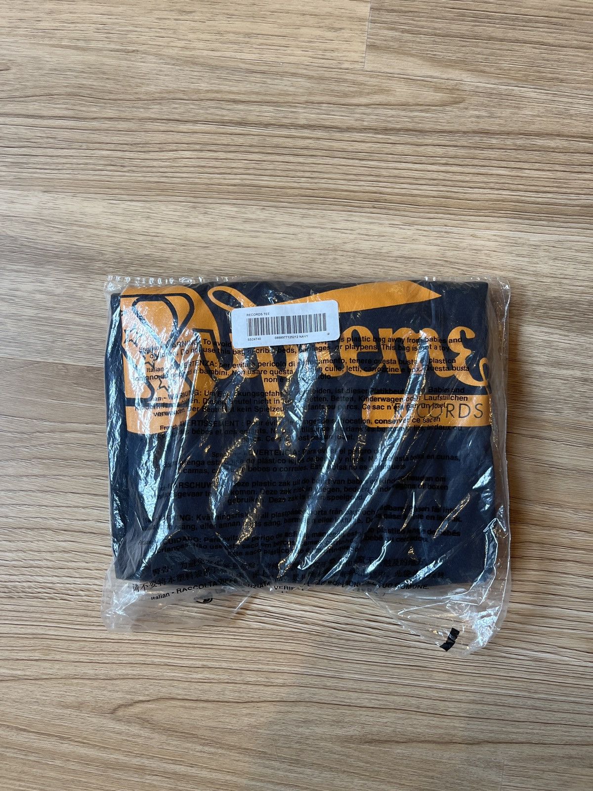 Supreme Supreme records tee navy M ss24 Size US M / EU 48-50 / 2 - 4 Thumbnail
