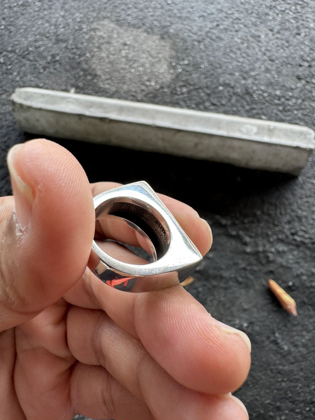 Undercover Undercover - Stamp Logo Ring Size ONE SIZE - 2 Thumbnail