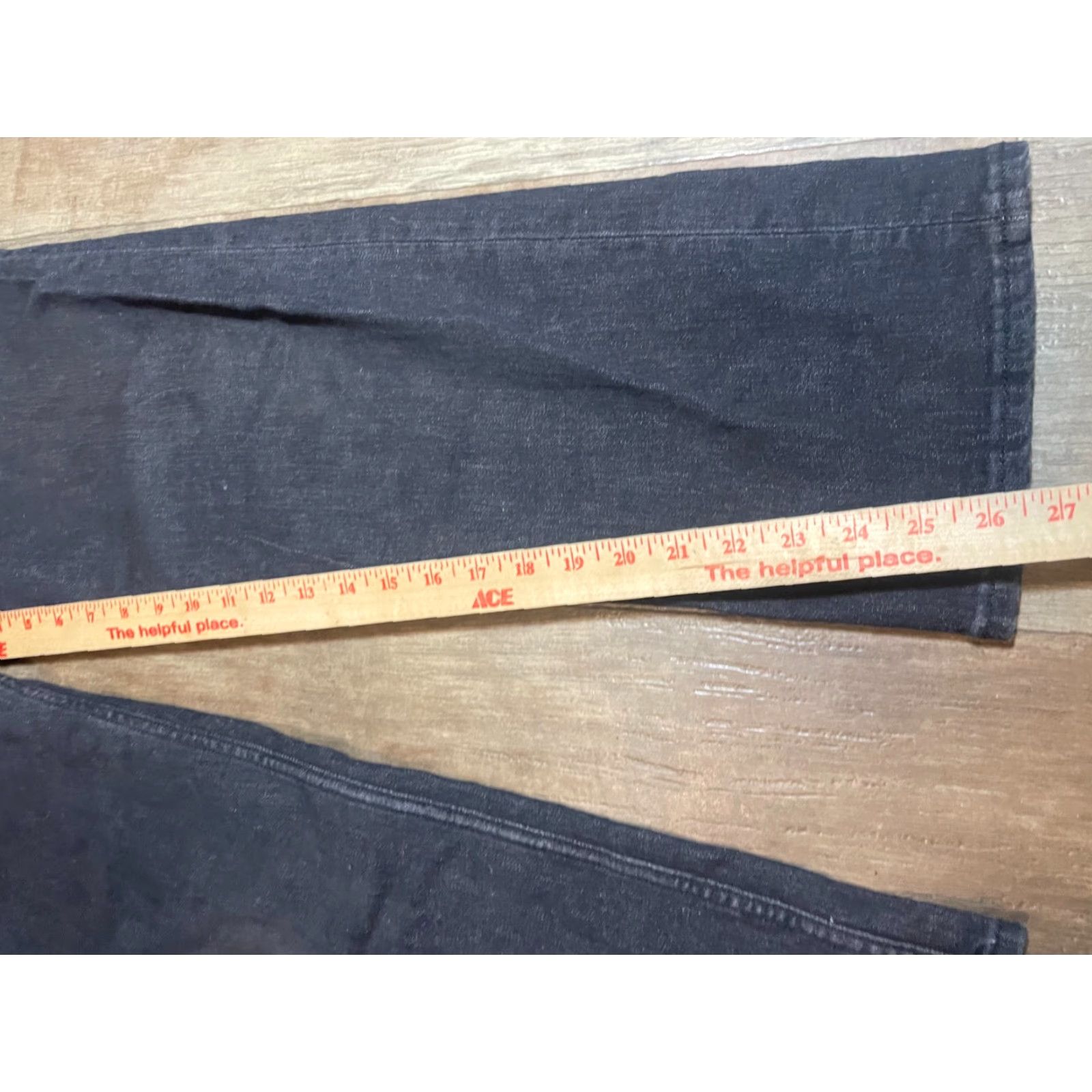 Denime Black Good Fellow Jeans Mens 34x30 Denim Total Flex Relaxed Pants Straight Pockets Regular Waist 34 Black Denim Size US 34 / EU 50 - 2 Thumbnail