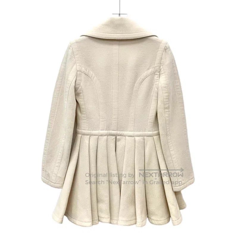 Hermes Hermes White wool collar double-breasted long-sleeved coat Size XS / US 0-2 / IT 36-38 - 2 Thumbnail