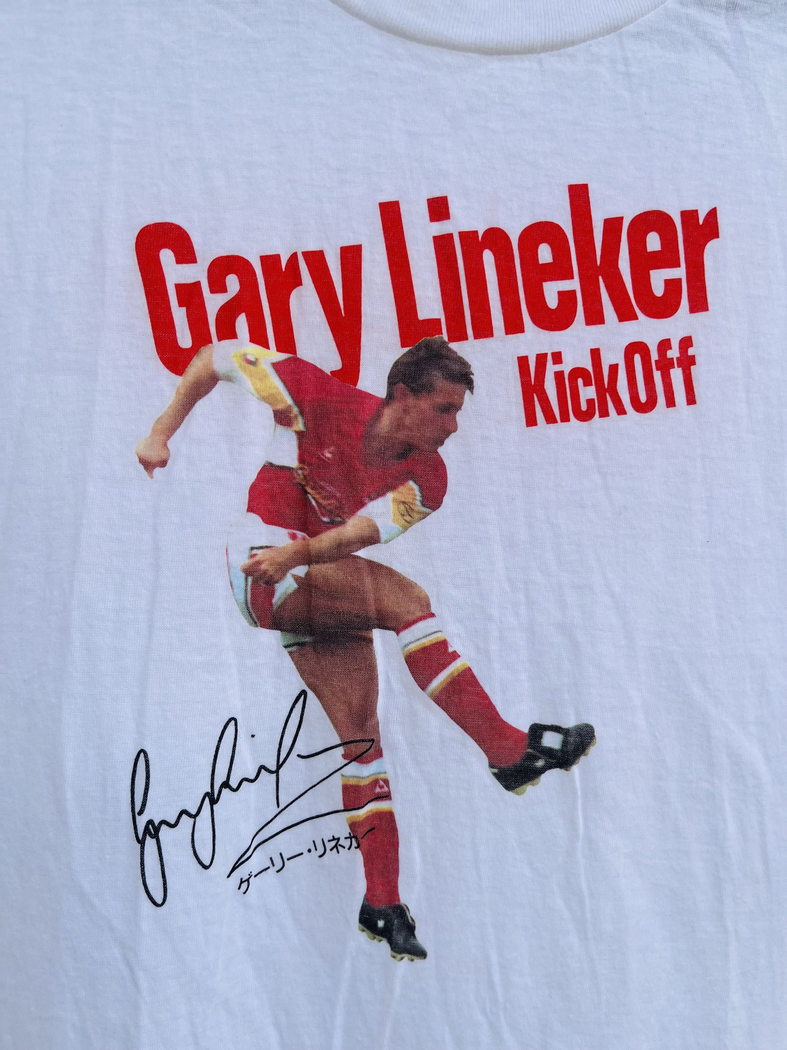 Japanese Brand × Vintage Vintage Gary Linker Kick Off Professional Football Shirt Size US M / EU 48-50 / 2 - 6 Thumbnail