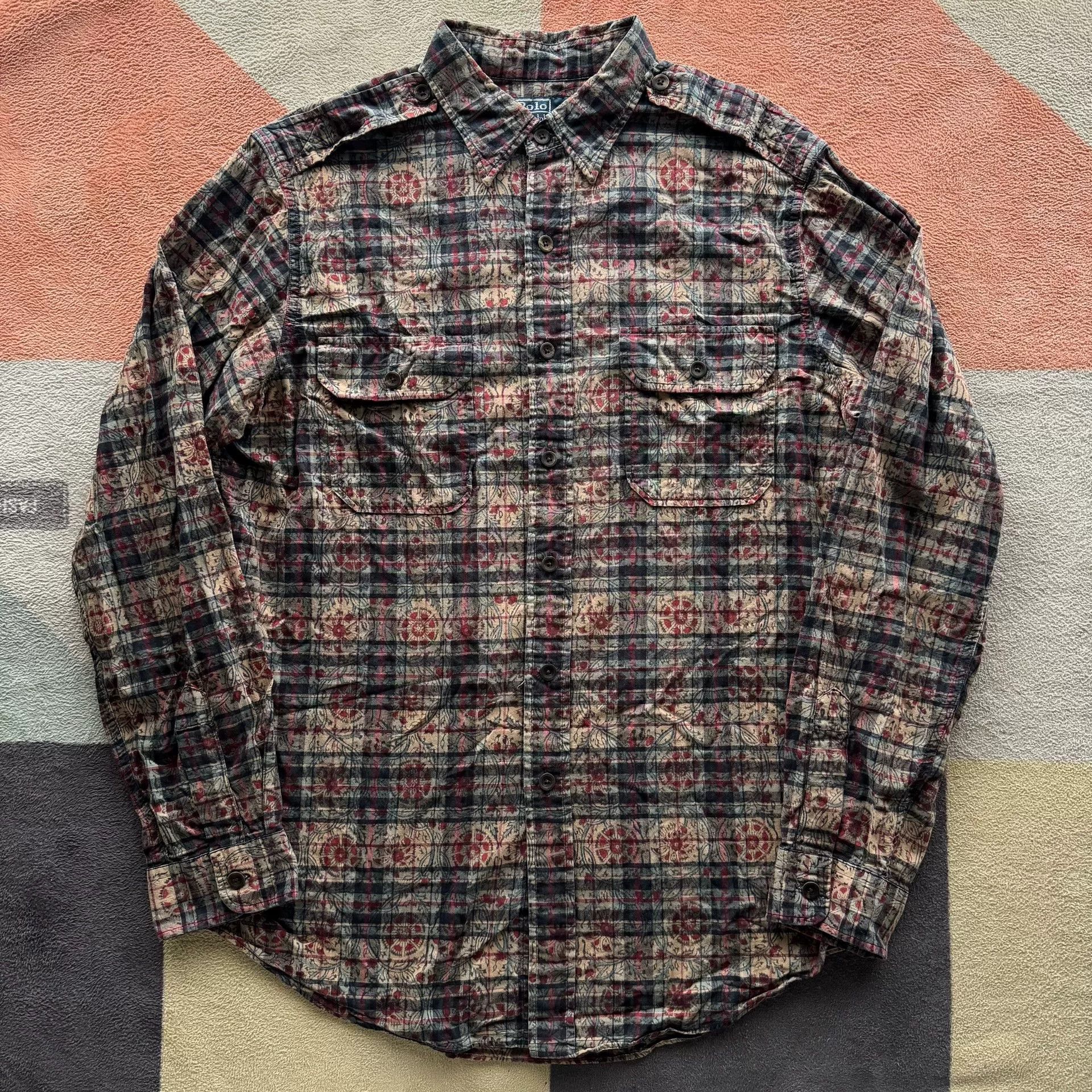 Polo Ralph Lauren Ralph Lauren Plaid Print Shirt Size US L / EU 52-54 / 3 - 1 Thumbnail