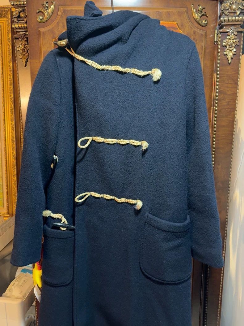 Kapital Women's Navy Blue Duffle Coat with Rope Detail-2506 Size US S / EU 44-46 / 1 - 1 Thumbnail