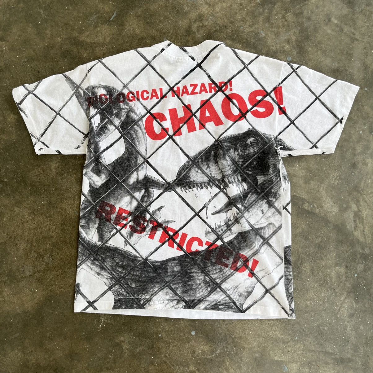 Other Vintage 90s Jurassic Park T-Shirt OVP Dinosaur Danger Movie Size US M / EU 48-50 / 2 - 6 Thumbnail