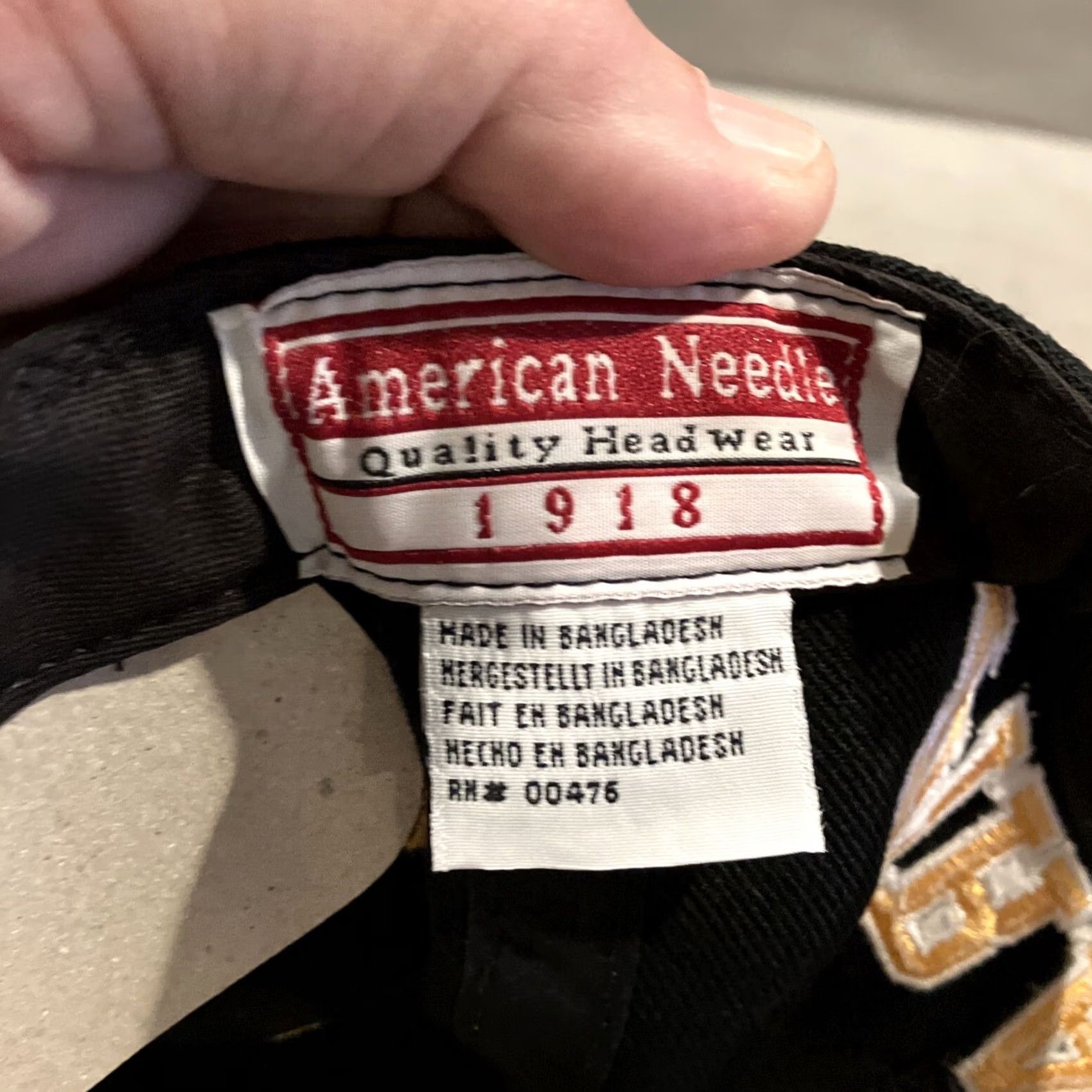 American Needle American Needle Pittsburgh Pirates Snapback Hat Men Adjustable Twill Yellow/Black Cooperstown Collection Sports MLB Size ONE SIZE - 5 Thumbnail