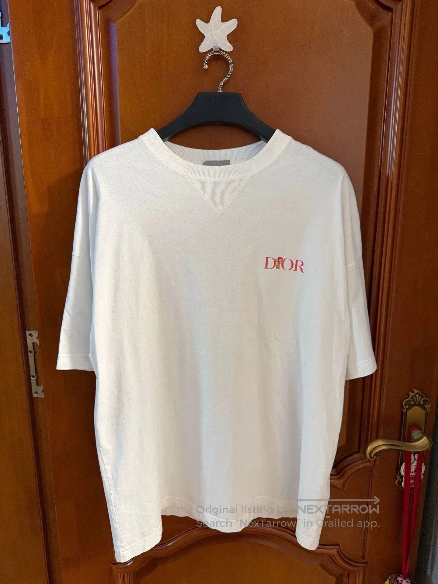 Dior dior rose embroidery short sleeve t-shirt. Size US M / EU 48-50 / 2 - 1 Thumbnail