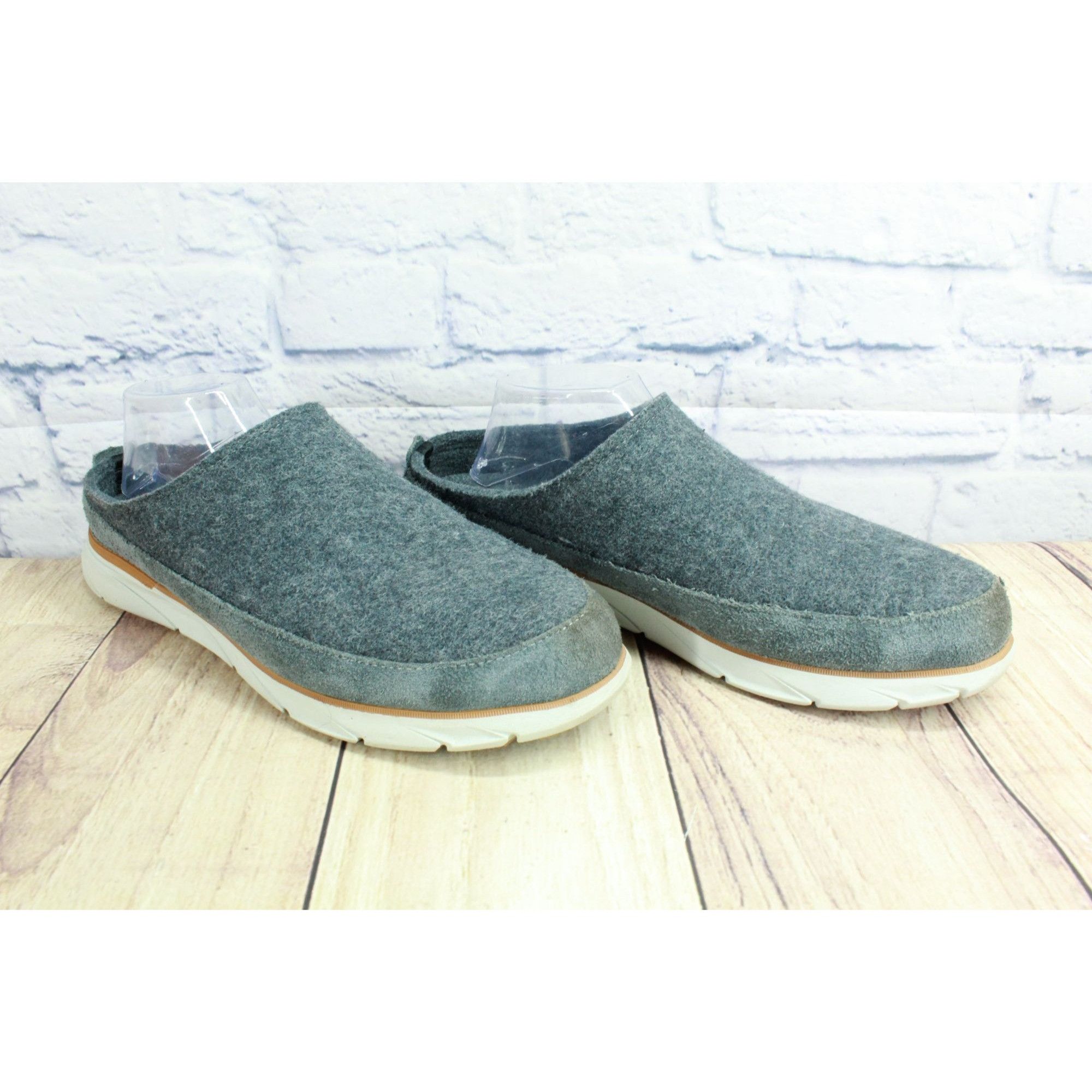 L.L. Bean LL Bean Men’s Gray Wool Slip-On Cozy Slipper Clogs 11 M Size US 11 / EU 44 - 2 Thumbnail