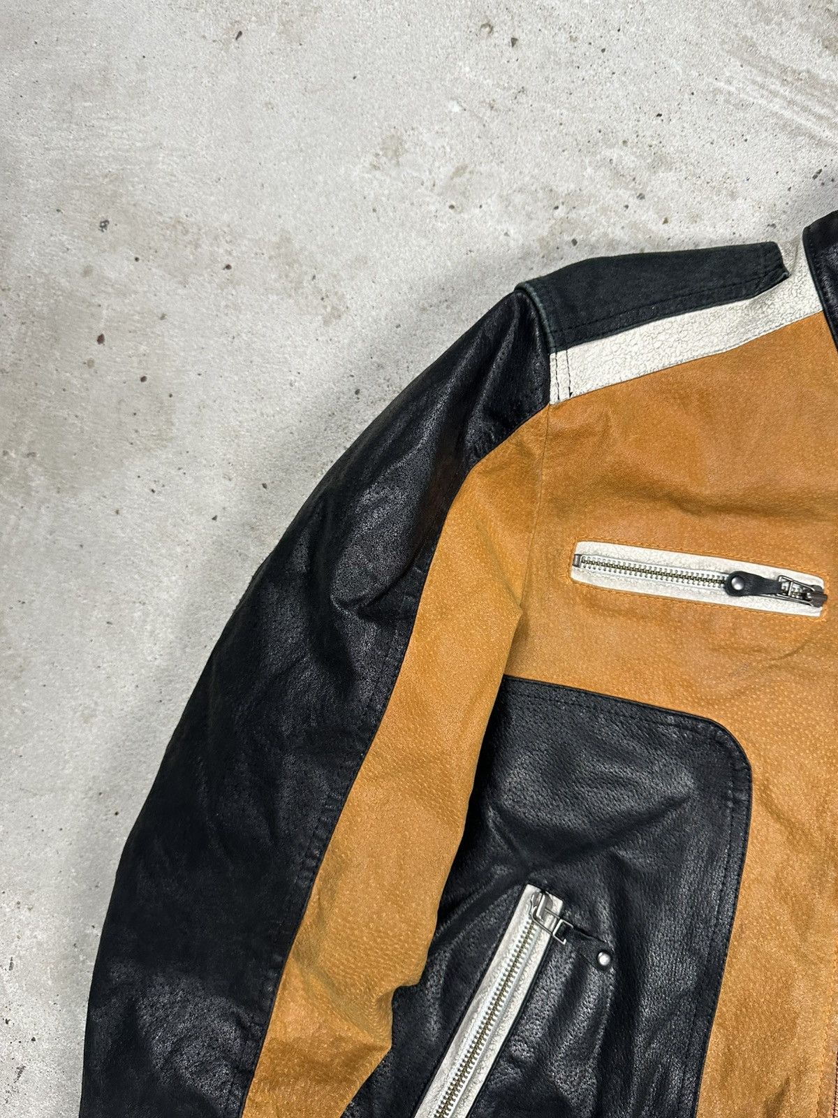 Japanese Brand Vintage Y2K Genuine Leather Suede Moto Biker Racing Jacket Size US S / EU 44-46 / 1 - 9 Thumbnail