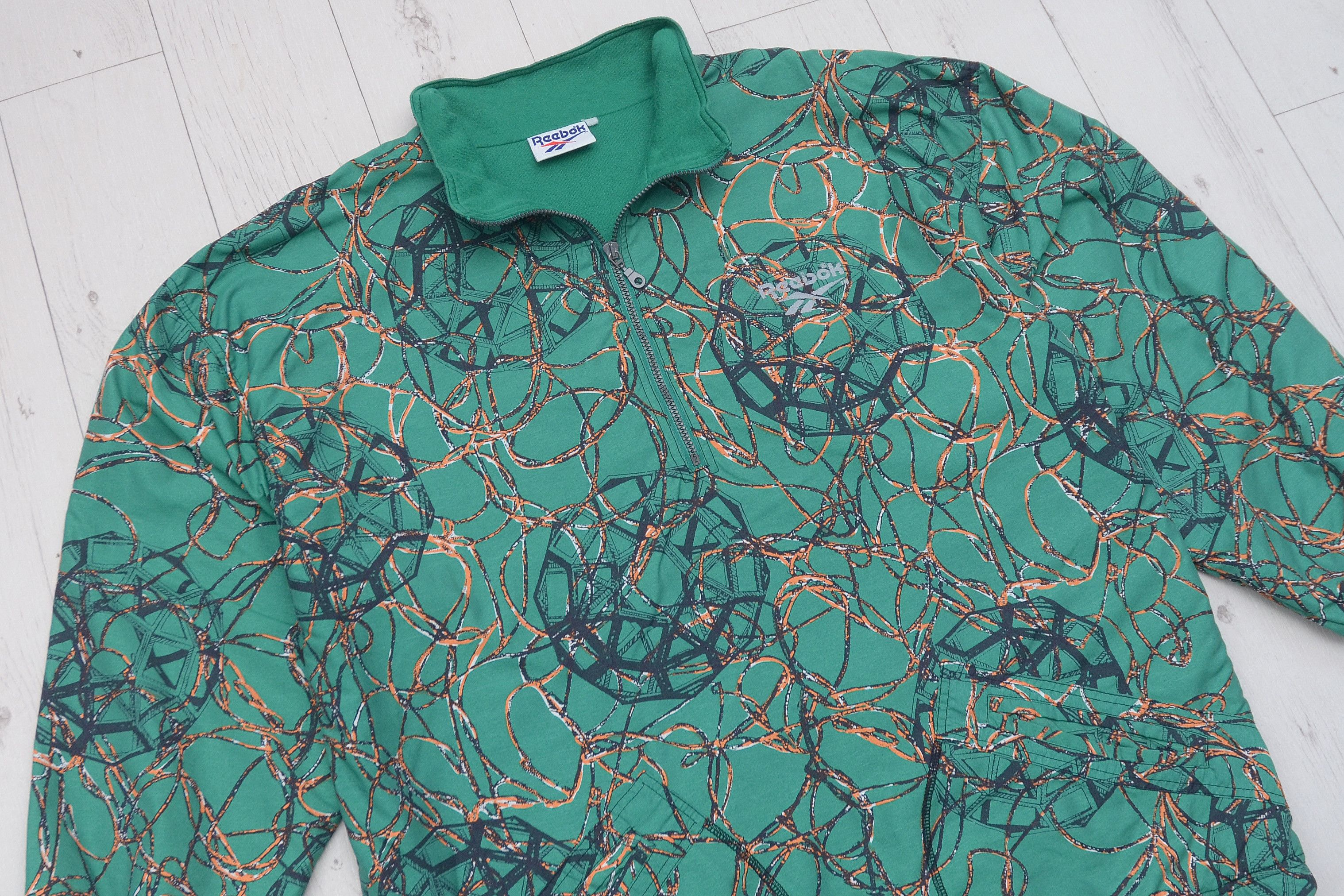 Reebok × Vintage Very Rare Vintage Reebok Anorak Jacket Y2K Football Chains Size US XL / EU 56 / 4 - 3 Thumbnail