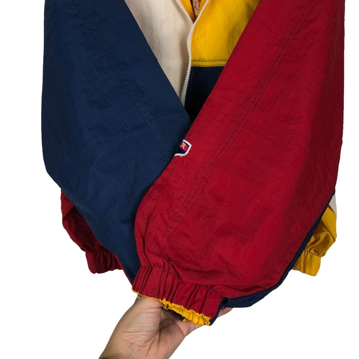 Japanese Brand 🔥VTG COLOUR BLOCK BOMBER JACKET BEAR BIG LOGO REVERSIBLE Size US XL / EU 56 / 4 - 13 Thumbnail