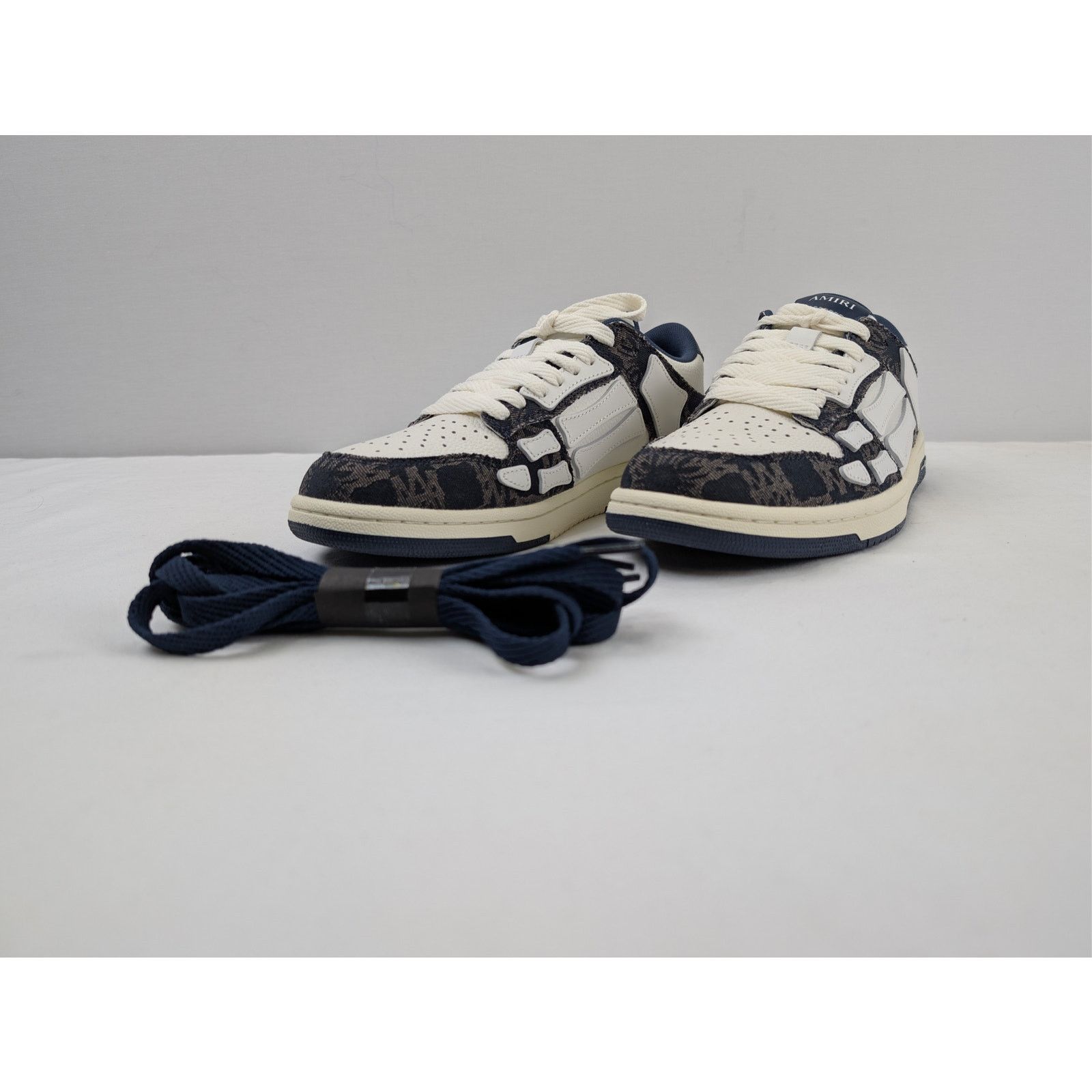 Amiri o1rshd1 MA Quad Skeleton Top Low Sneakers in Midnight Indigo Size US 9 / EU 42 - 8 Thumbnail