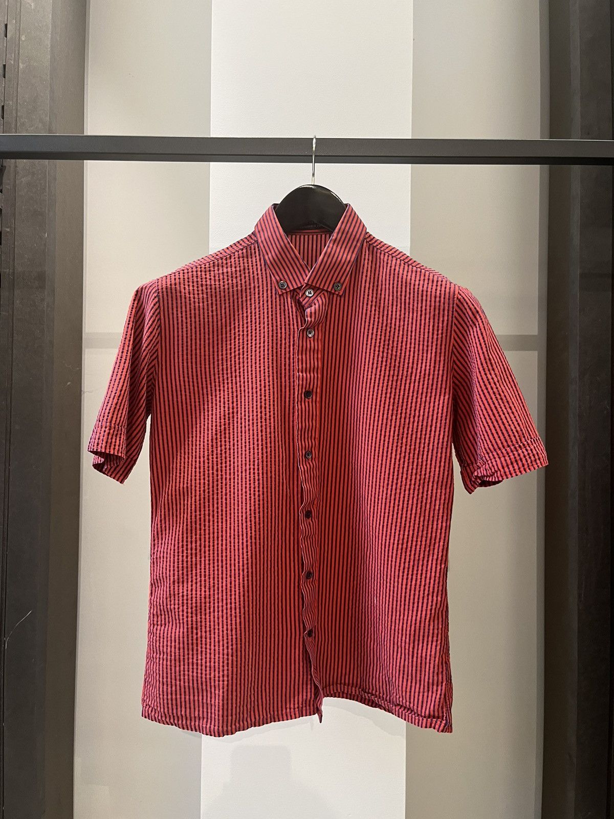 Raf Simons Raf Simons SS 2000 Striped Button Up Shirt Size US S / EU 44-46 / 1 - 1 Thumbnail