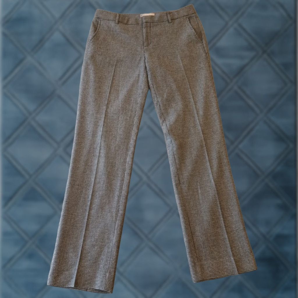 Banana Republic Banana Republic Dress Pants Womens Size 6 Gray Polka Dot Knit Lined Pockets Dress Pants Size 28" / US 6 / IT 42 - 1 Thumbnail