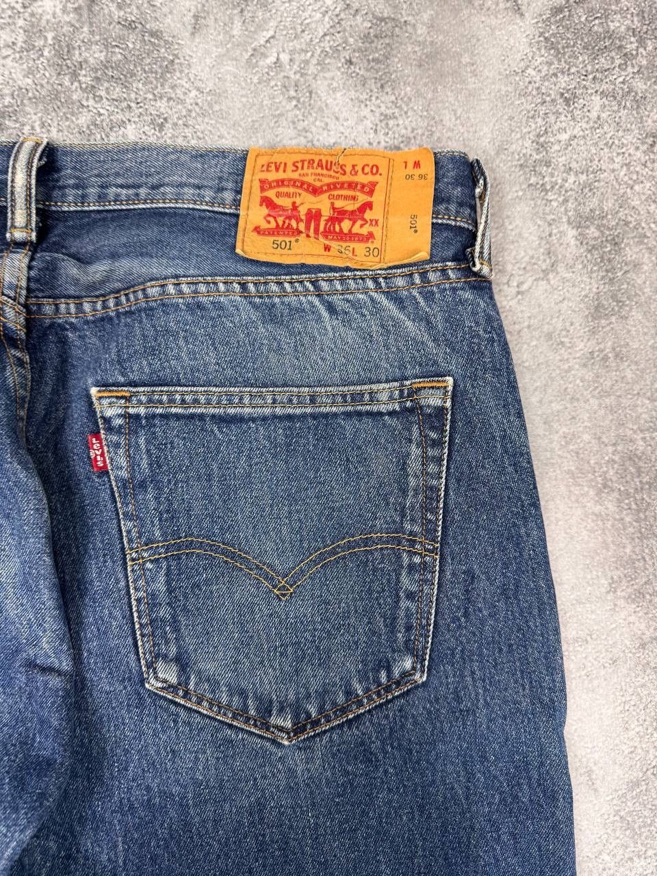 Levi's Vintage Levis 501 Blue Denim Pants Jeans Size US 36 / EU 52 - 4 Thumbnail