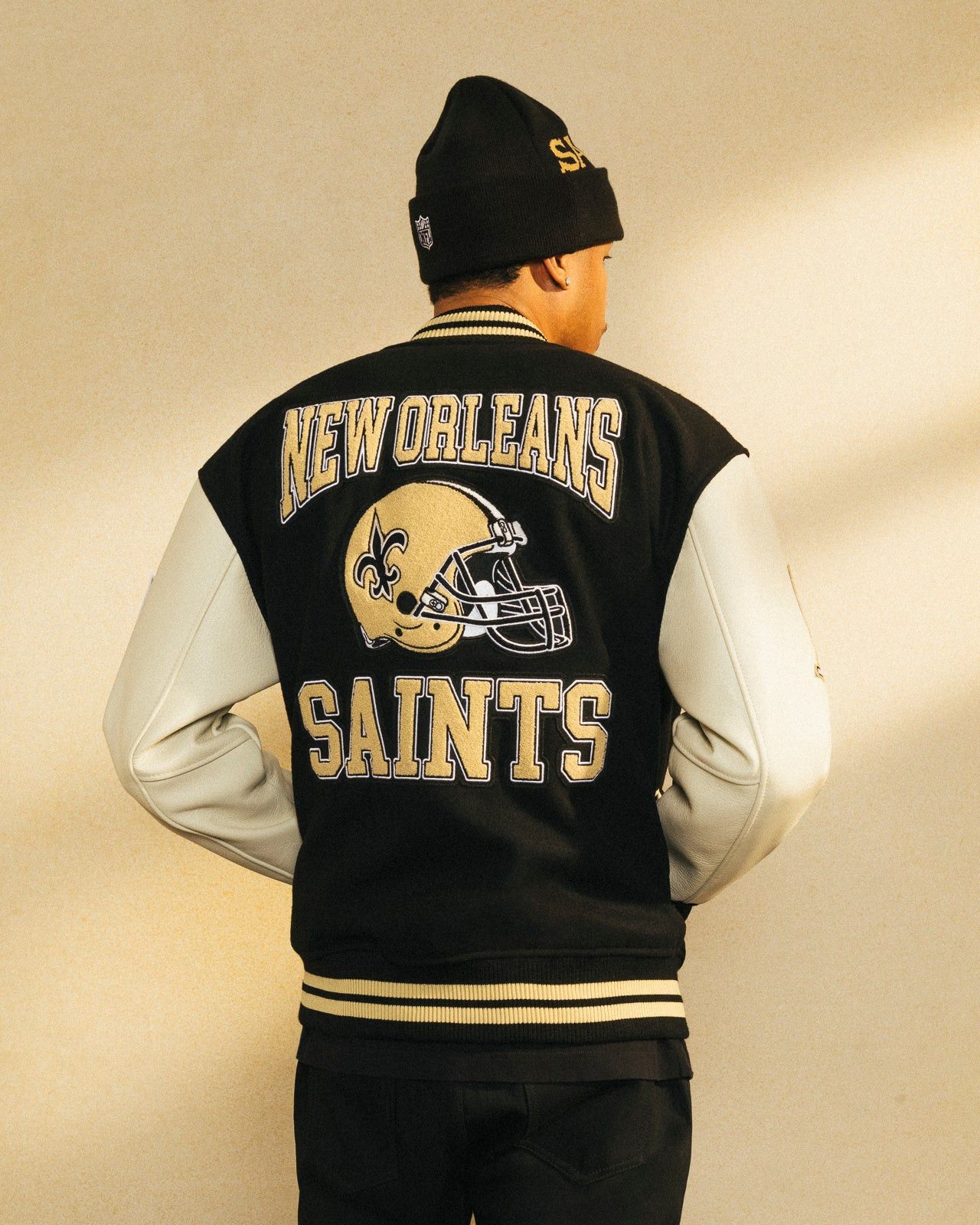 Drake OVO x NFL NEW ORLEANS SAINTS VARSITY JACKET Size US M / EU 48-50 / 2 - 3 Thumbnail