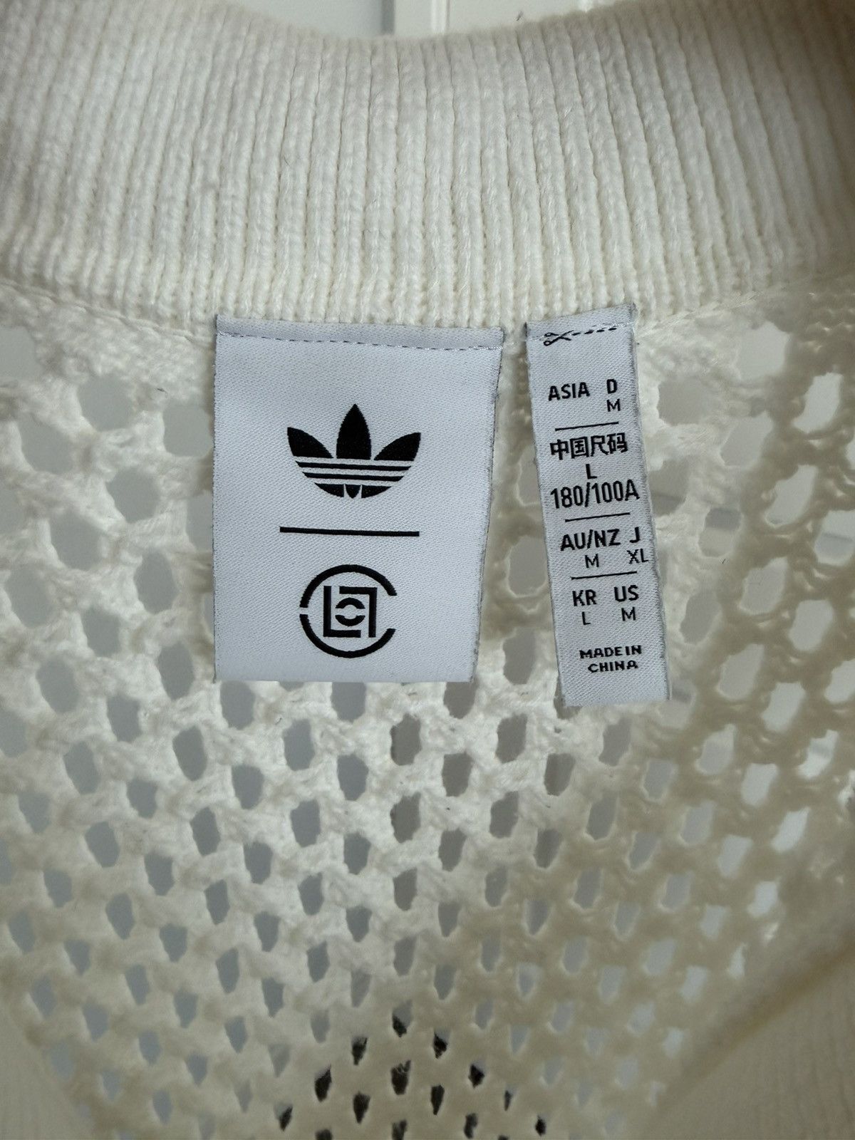 Adidas × CLOT Adidas x Edison Chen Crochet Polo Shirt Size US L / EU 52-54 / 3 - 4 Thumbnail