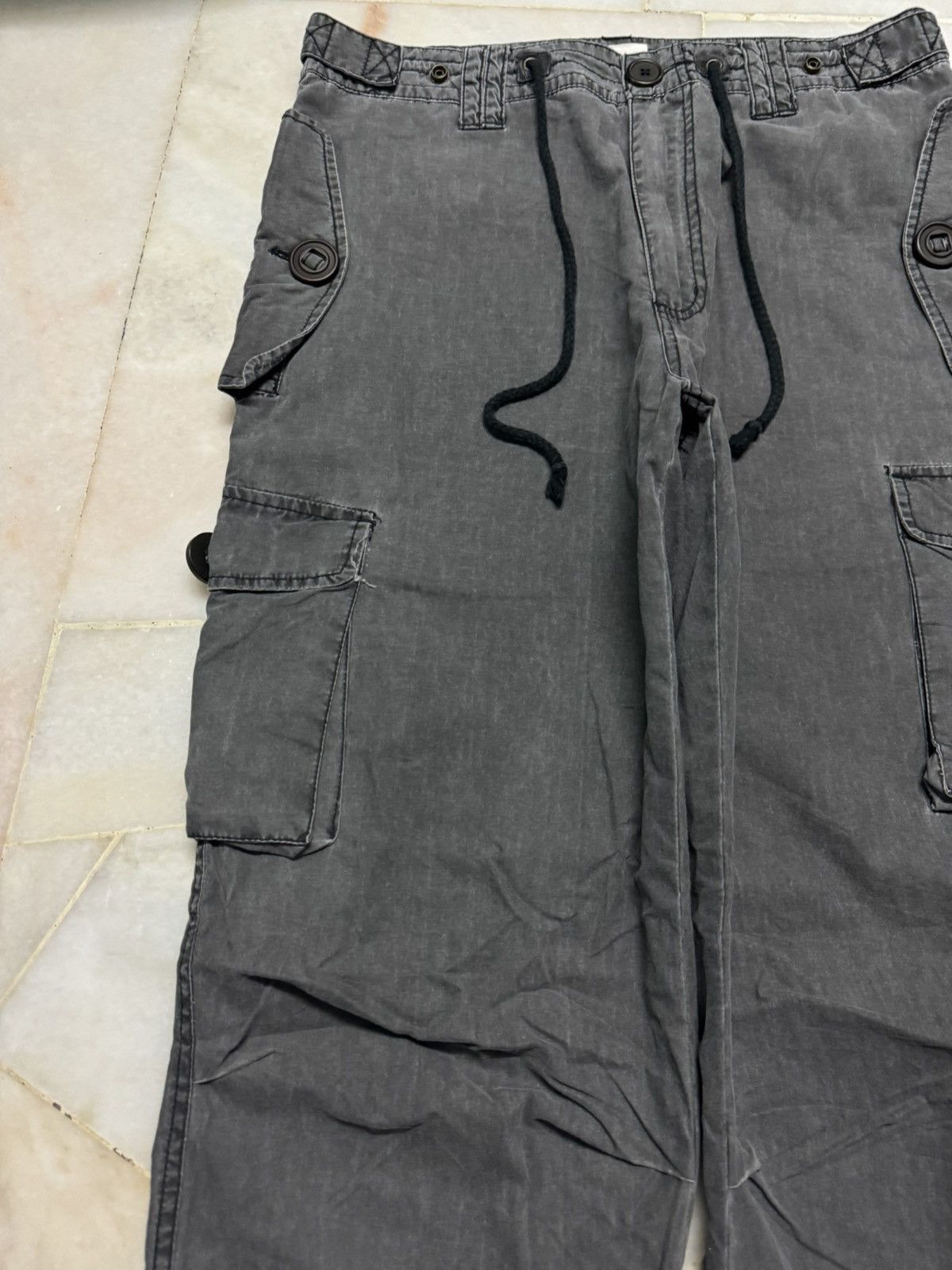 Tornado Mart VINTAGE JAPANESE FADED CARGO PANTS Size US 31 - 4 Thumbnail