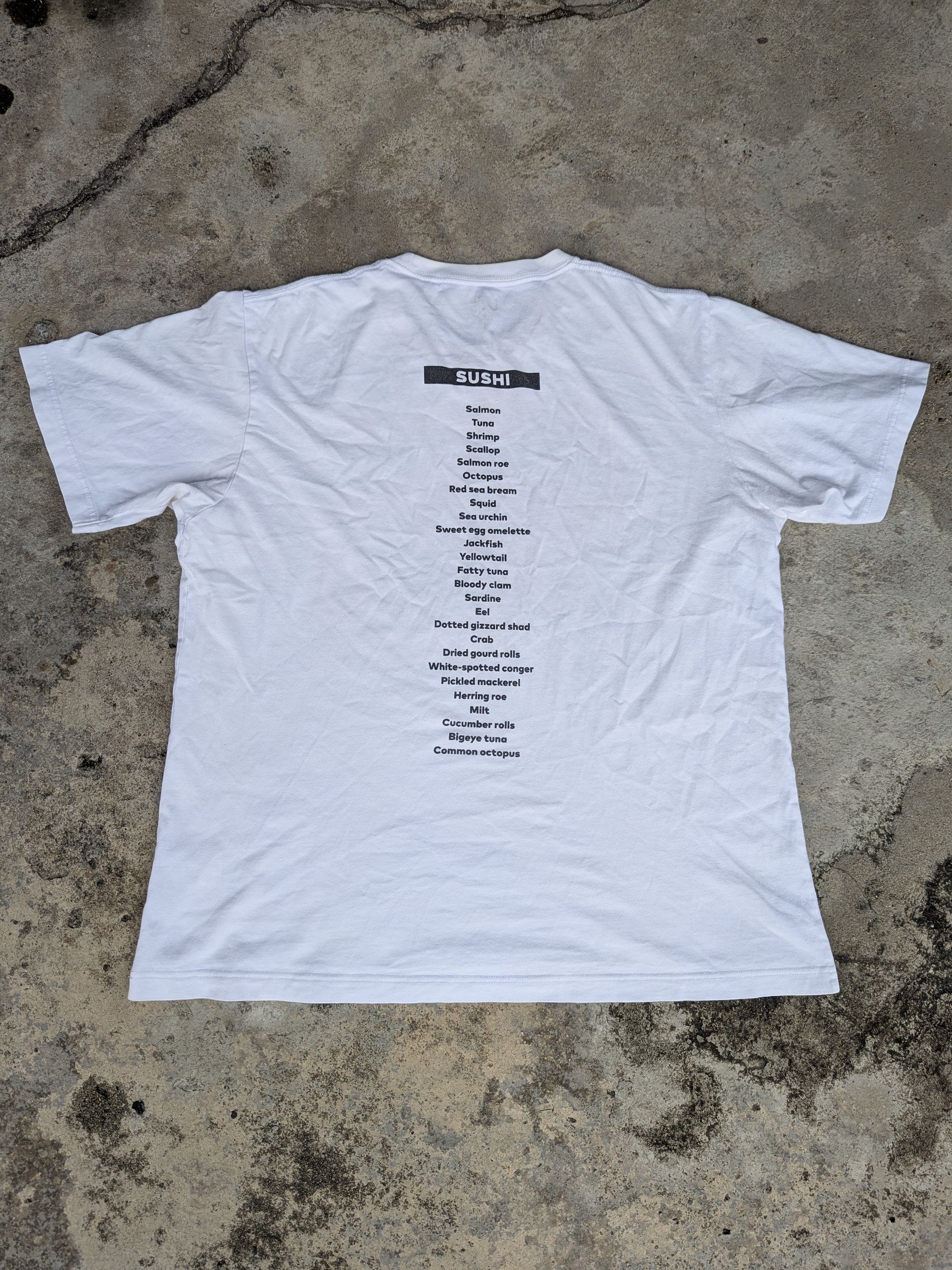 Anime × Japanese Brand × Uniqlo Uniqlo Sushi Menu Shirt Japanese Food Size US M / EU 48-50 / 2 - 9 Thumbnail