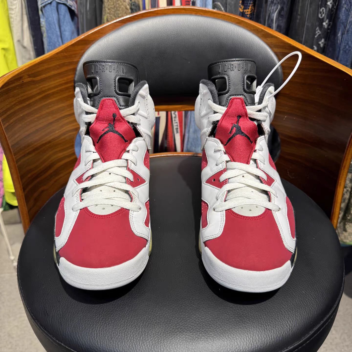 Jordan Brand Air Jordan 6 "Carmine" Basketball Shoes K15 Size US 11.5 / EU 44-45 - 2 Thumbnail