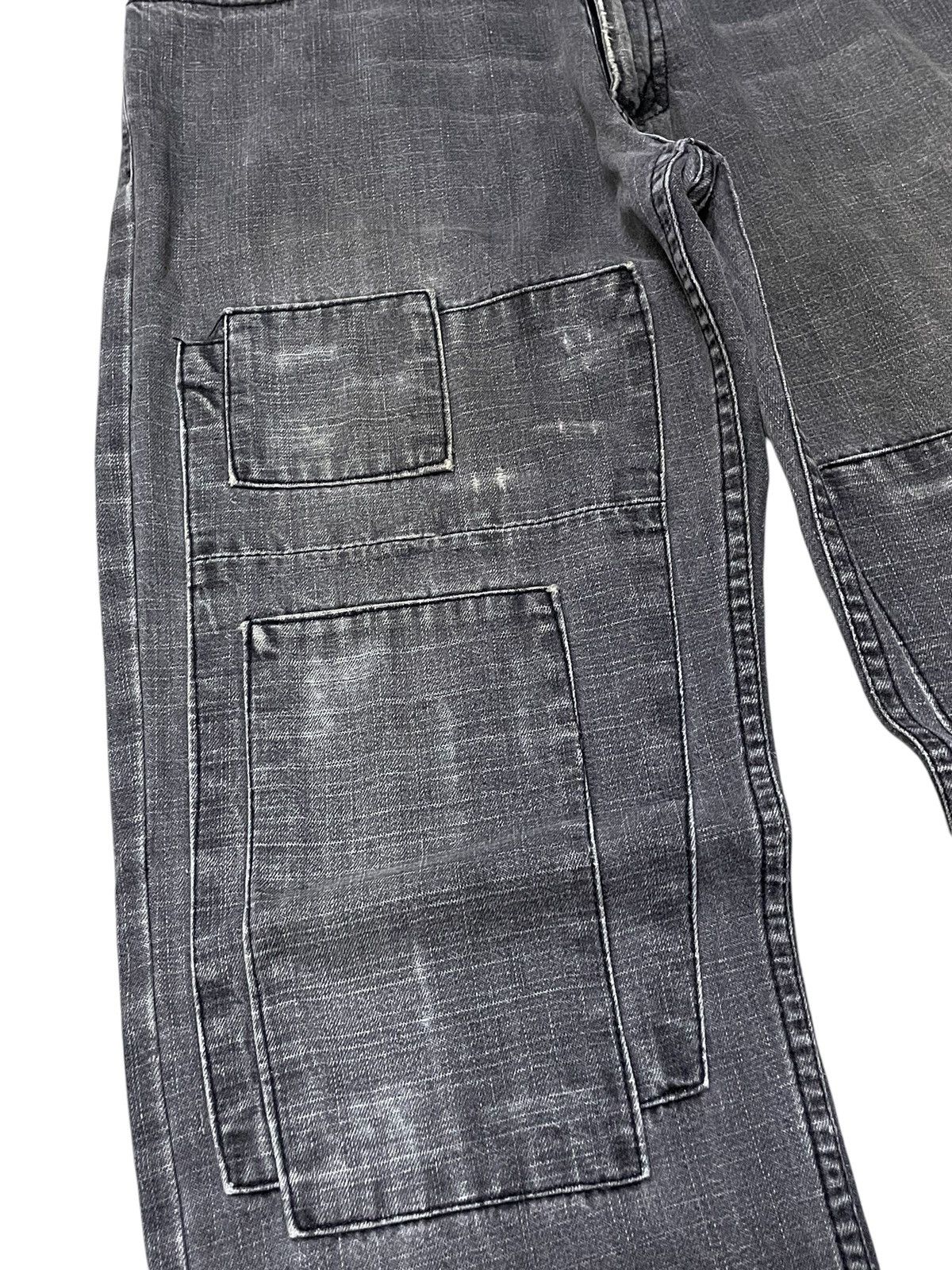 5351 POUR LES HOMMES × GOSTAR DE FUGA × Japanese Brand Nylaus 0125 Japan Patchwork Reconstructed Denim Jeans Size US 32 / EU 48 - 10 Thumbnail