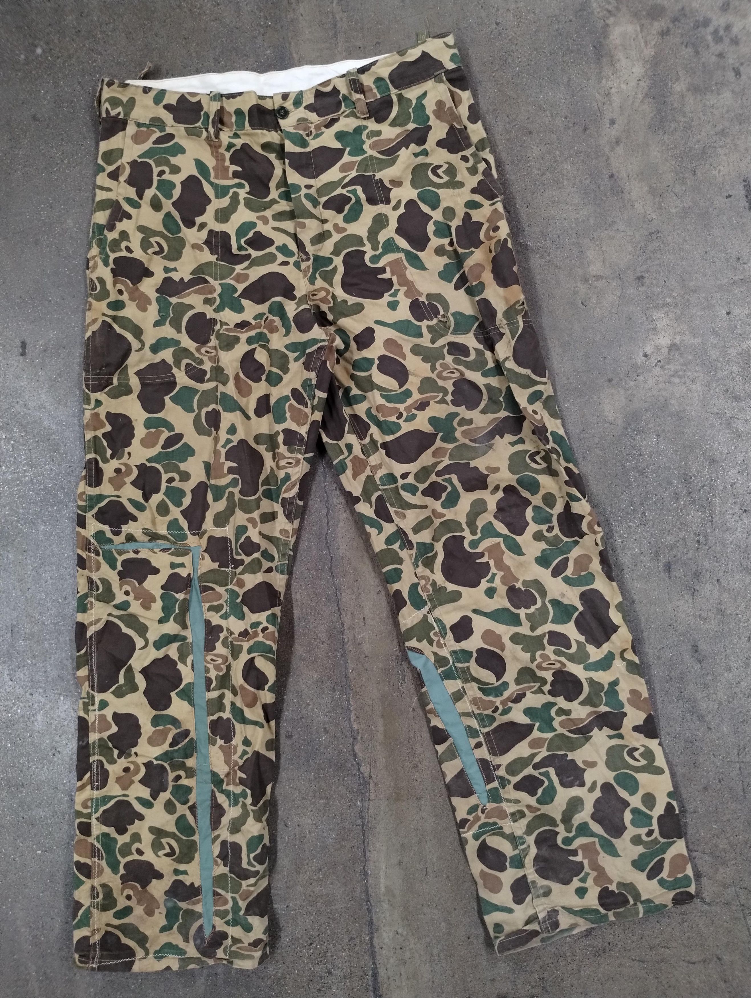 Other Vintage Duck Camo Repaired Cotton Pants Size US L / EU 52-54 / 3 - 1 Thumbnail
