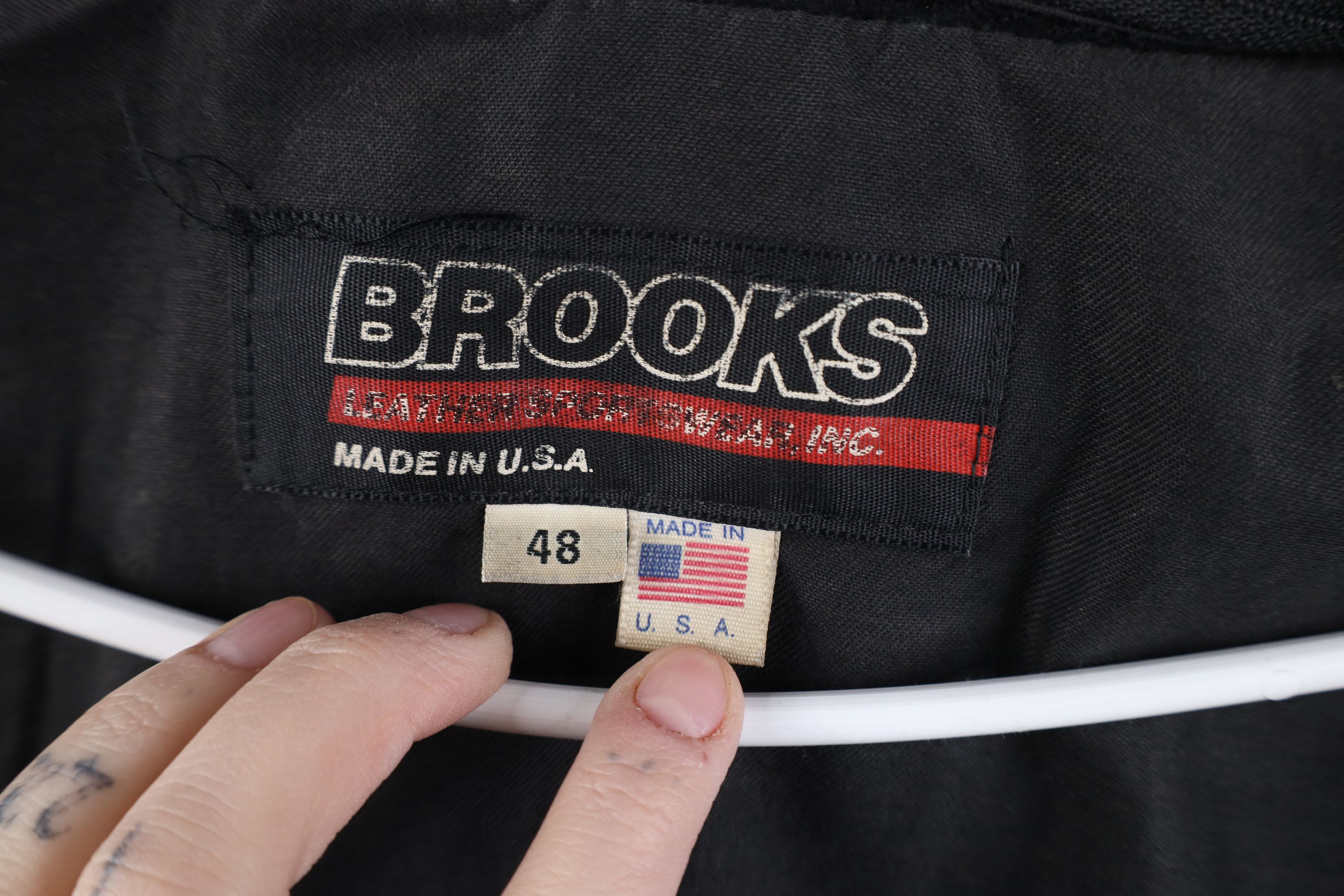 Vintage AS IS Vintage 60s 70s Brooks Cafe Racer Bomber Jacket USA Size US XXL / EU 58 / 5 - 11 Thumbnail