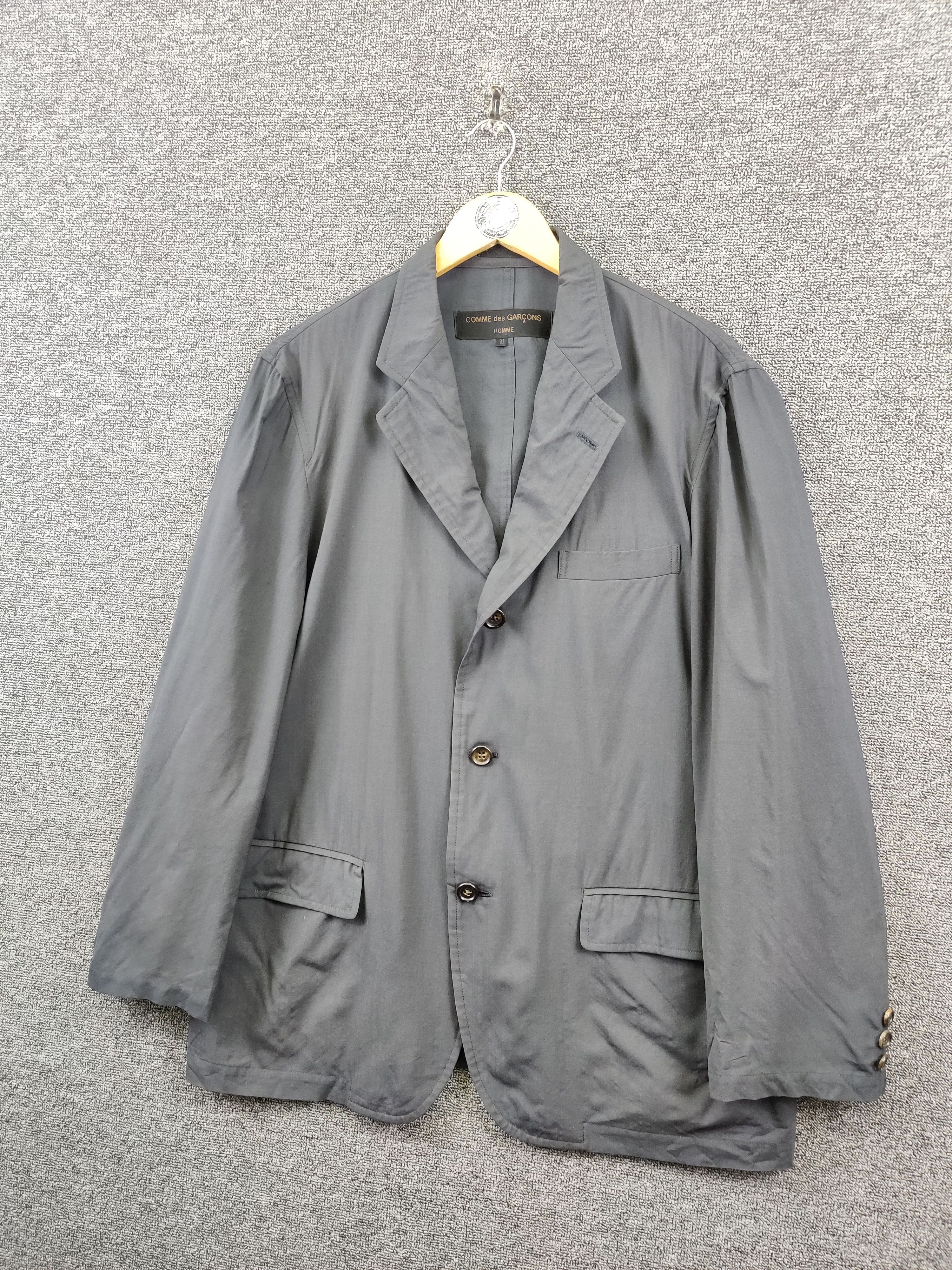 Comme des Garcons AD 2000 Comme Des Garcons Homme Single Breasted Blazer Size US M / EU 48-50 / 2 - 2 Thumbnail