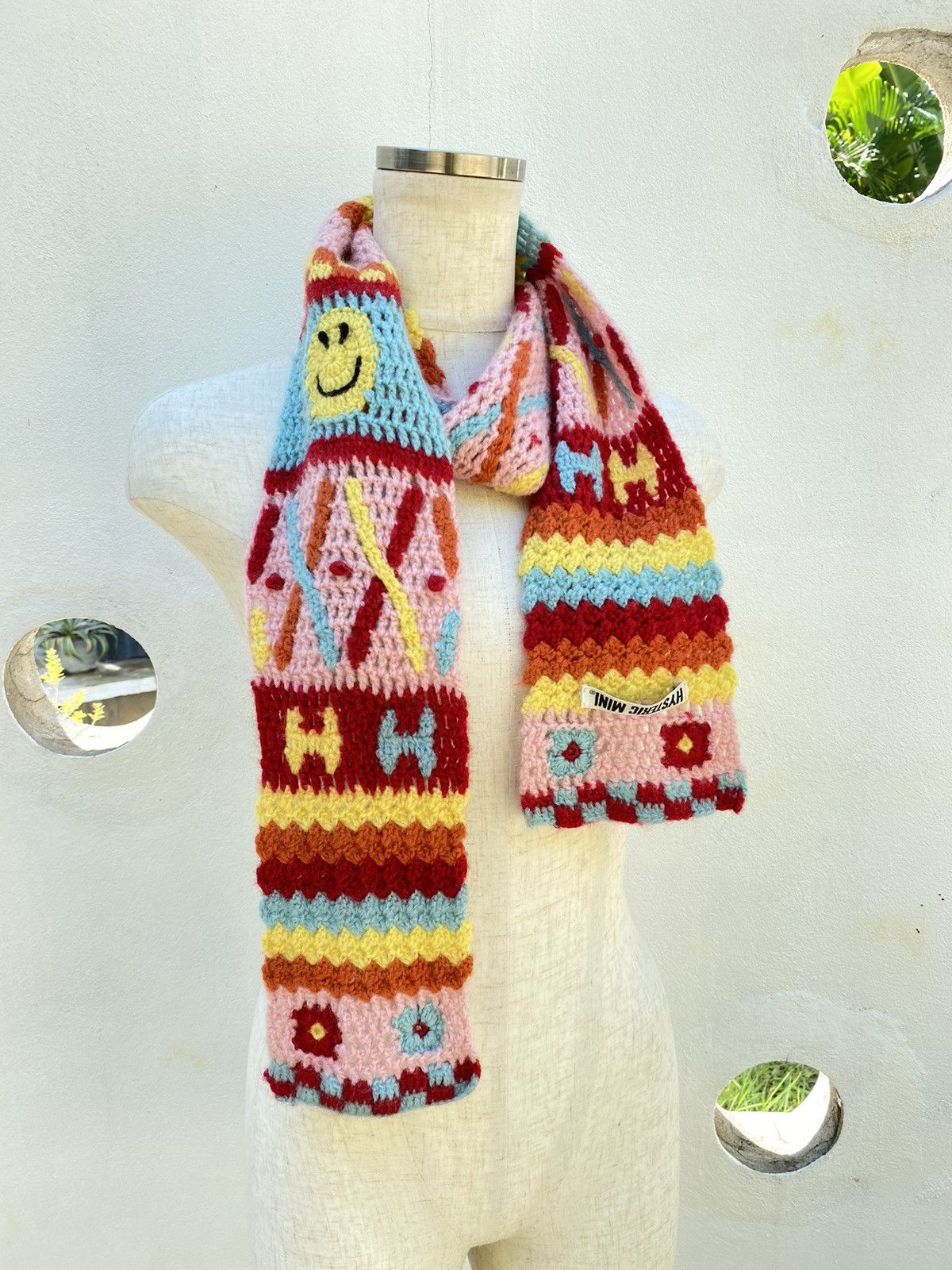 Hysteric Glamour Hysteric Mini Colorful Floral Knit Scarf Size ONE SIZE - 19 Thumbnail