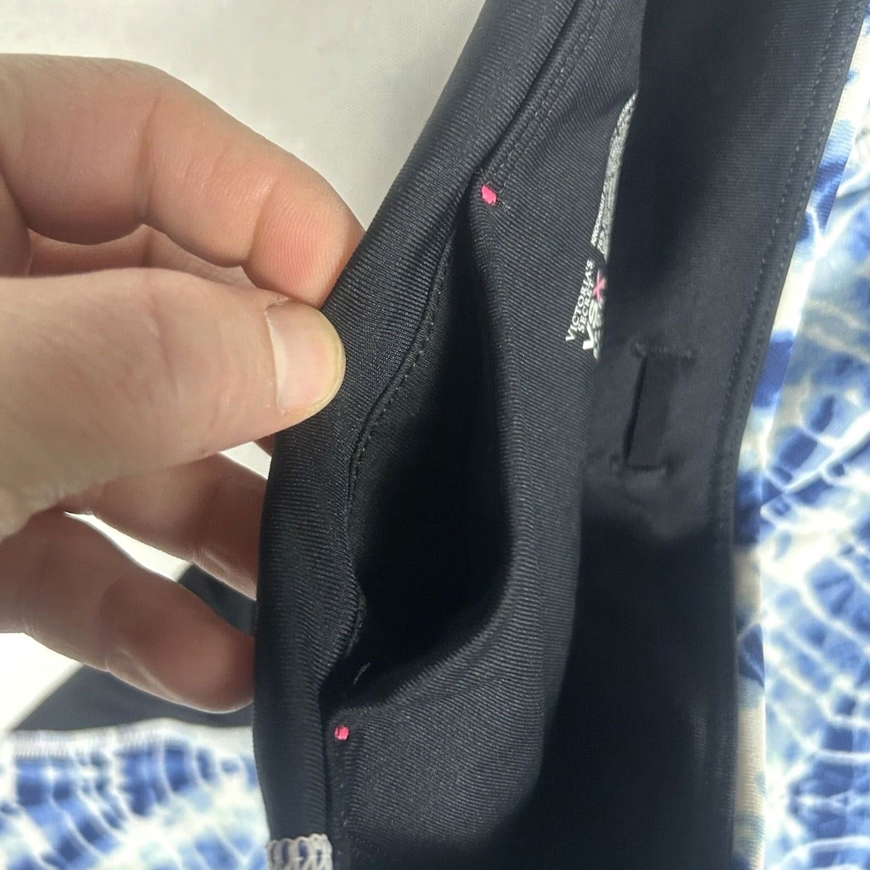 Victoria's Secret VSX Victoria’s Secret Sport Womens Capri Leggings Small Blue Drawstring Pockets Size 28" / US 6 / IT 42 - 4 Thumbnail