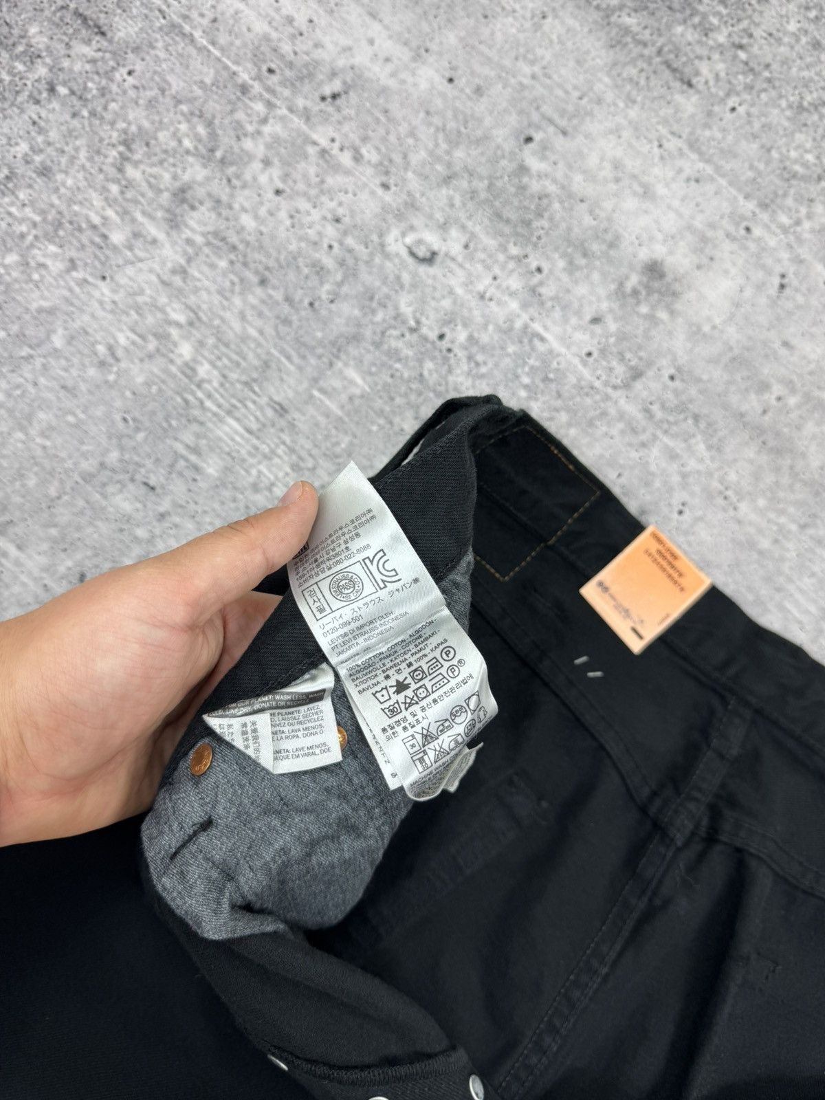 Levi's Vintage Levi’s 501 Straight Fit Black Denim Jeans Trousers Size US 38 / EU 54 - 14 Thumbnail