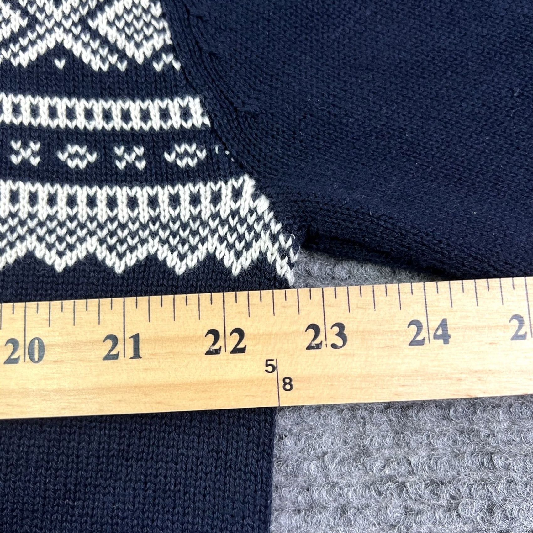 Weatherproof Weatherproof Vintage Men’s Quarter Zip Sweater Medium Blue White Knit Pullover Casual Geometric Xmas College Classic Sh Size US M / EU 48-50 / 2 - 6 Thumbnail