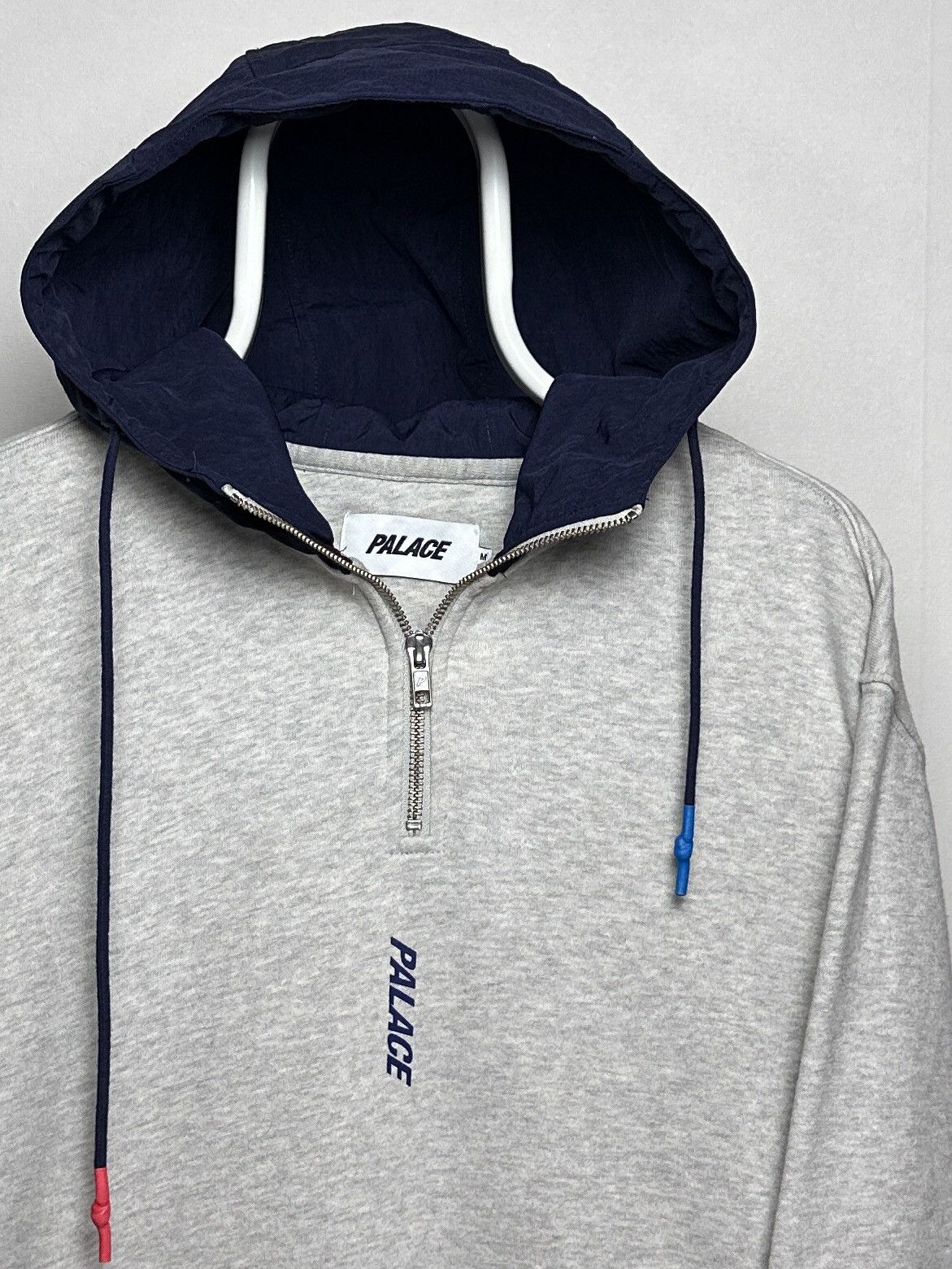 Palace Palace Twill 1/4 Hood Grey Marl Hoodie SS19 Size US M / EU 48-50 / 2 - 4 Thumbnail