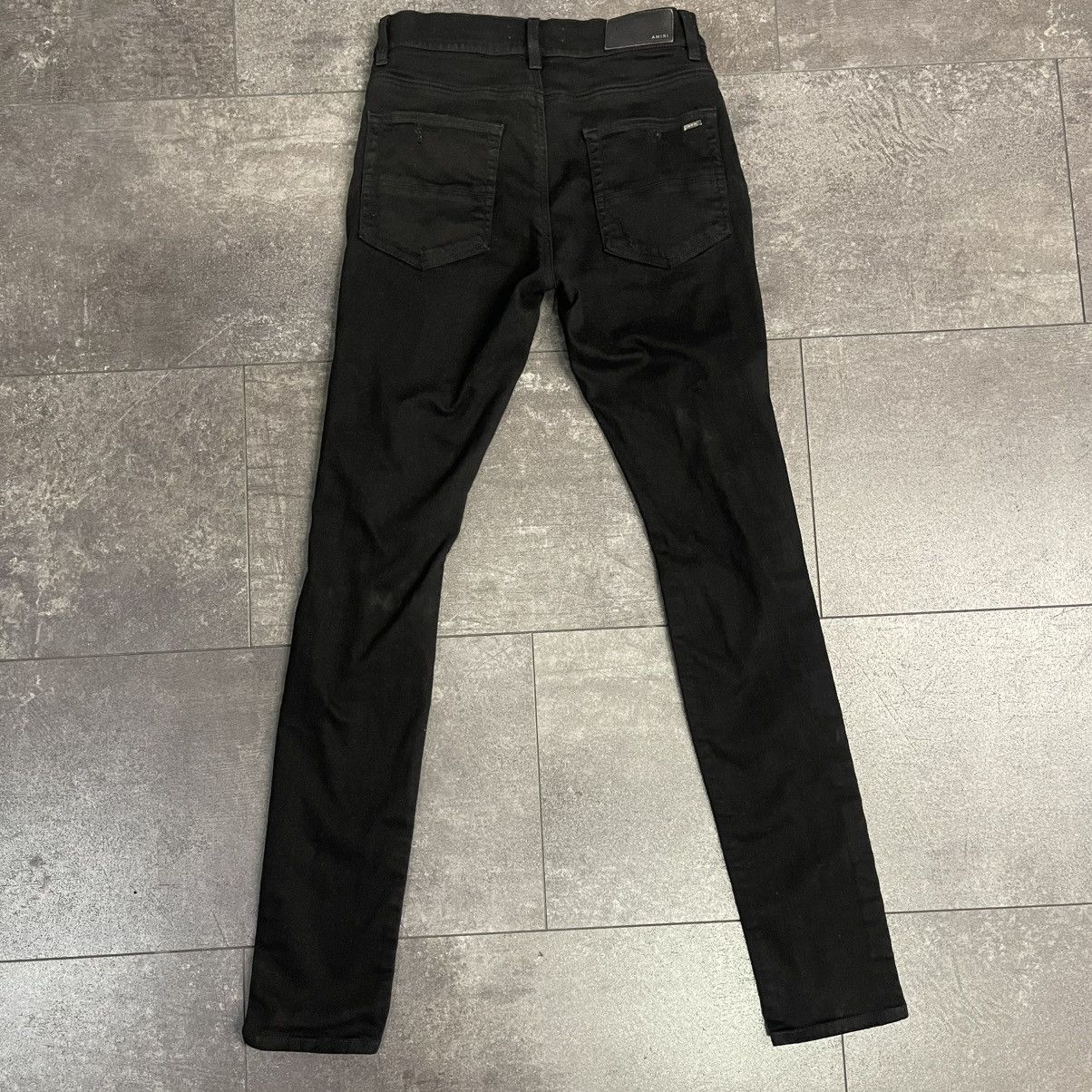 Amiri Amiri Destroyed Thrasher Denim Jeans Aged Black Size US 30 / EU 46 - 2 Thumbnail