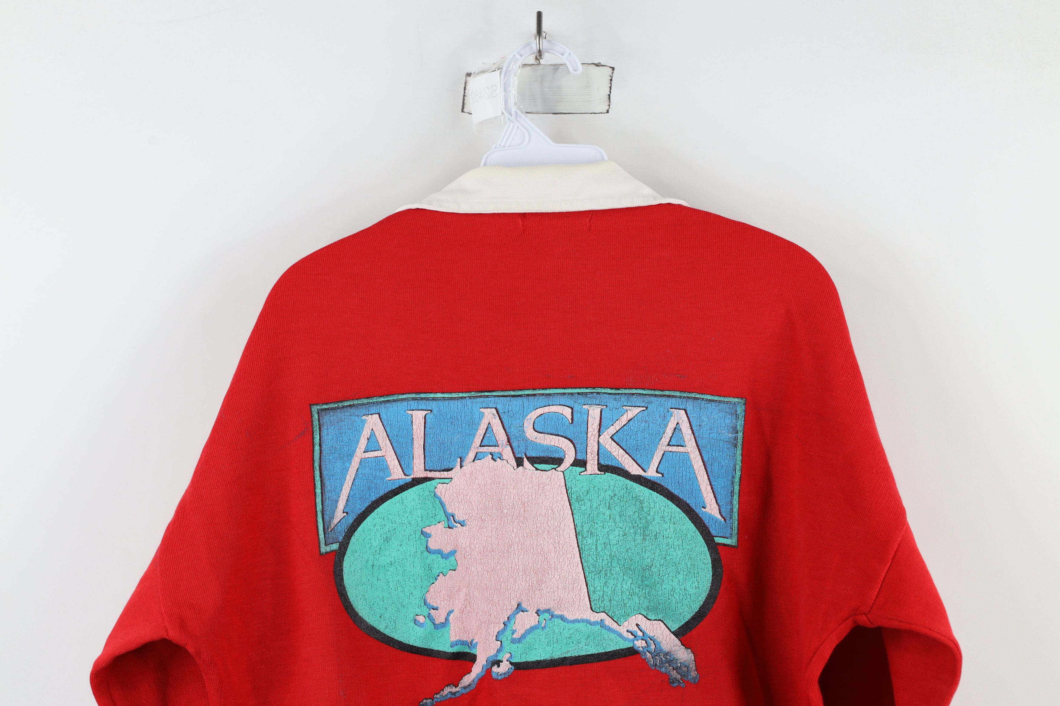 Vintage Vintage 90s Streetwear Alaska Collared Sweatshirt USA Size US M / EU 48-50 / 2 - 12 Thumbnail