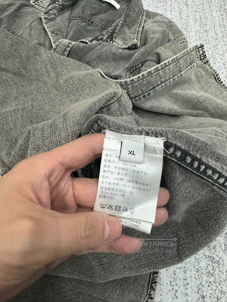 Givenchy Givenchy Distressed gray shirt jacket Size US XL / EU 56 / 4 - 3 Thumbnail