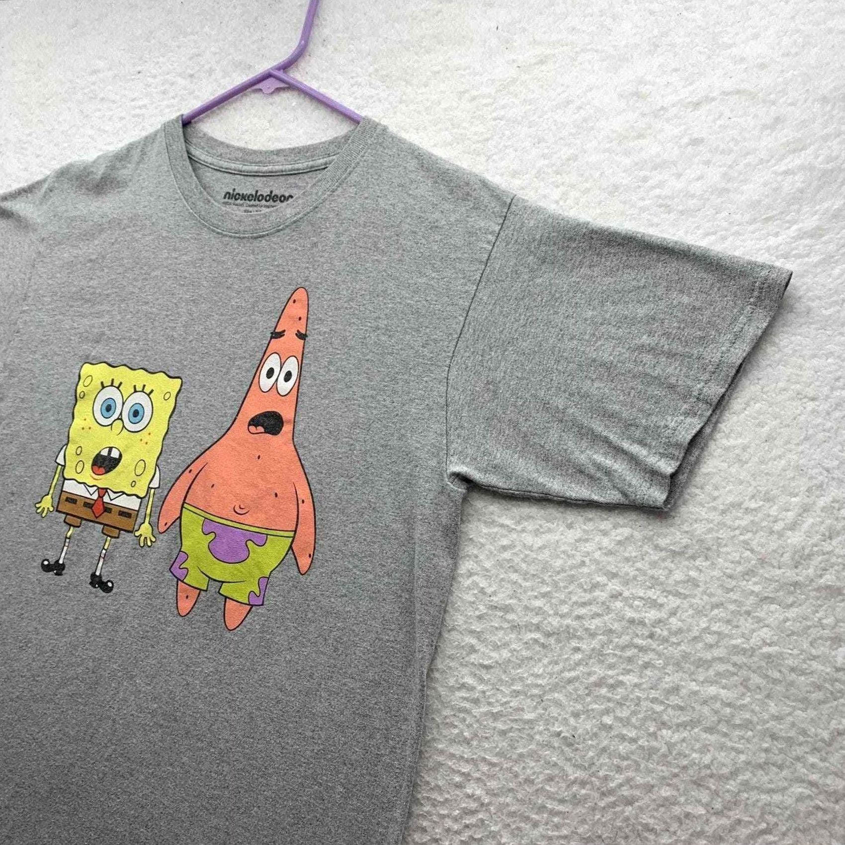 Nickelodeon Nickelodeon SpongeBob Squarepants Patrick Graphic T-Shirt Gray Adult Medium M Size US M / EU 48-50 / 2 - 4 Thumbnail