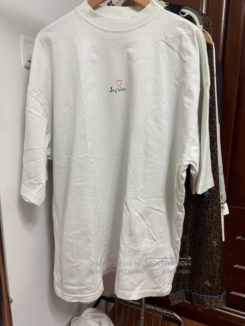 Balenciaga Balenciaga Valentine's Day Limited Edition White T-Shirt Size US M / EU 48-50 / 2 - 1 Thumbnail