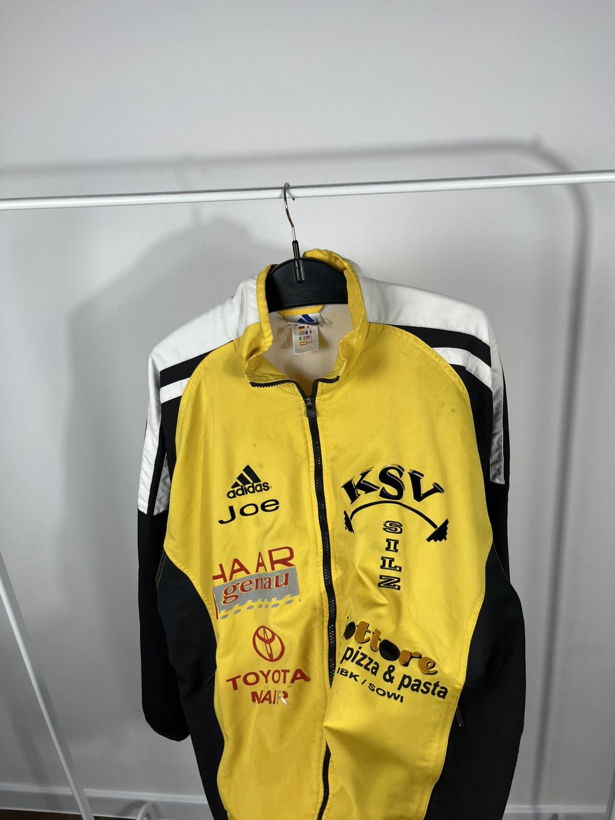 Adidas Vintage Adidas Yellow Black Team Zip Up Jacket Size US M / EU 48-50 / 2 - 11 Thumbnail