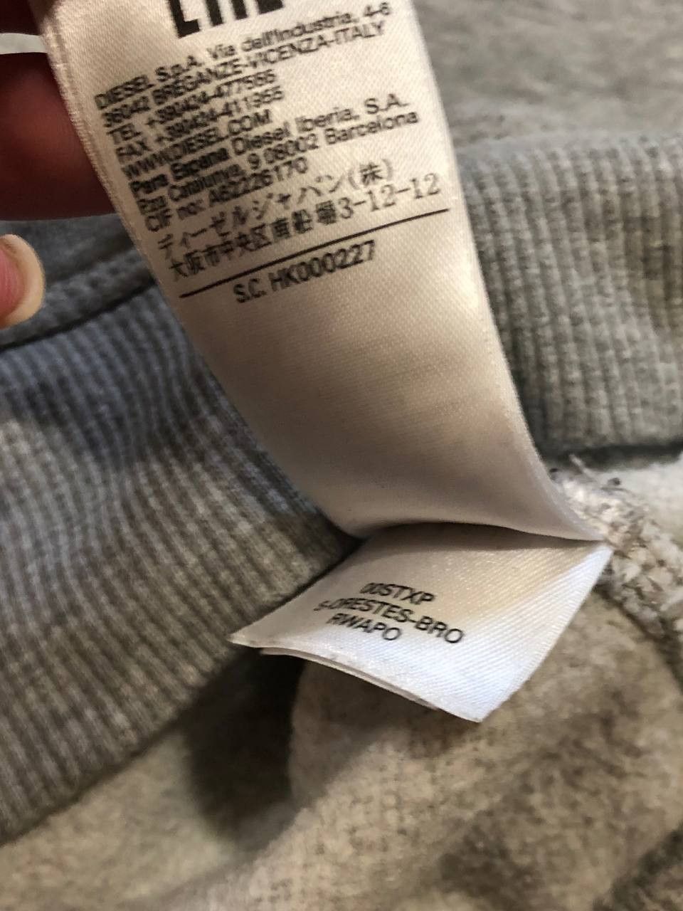 Diesel Vintage big logo Diesel Sweaters gray Y2K streetwear Size US M / EU 48-50 / 2 - 4 Thumbnail