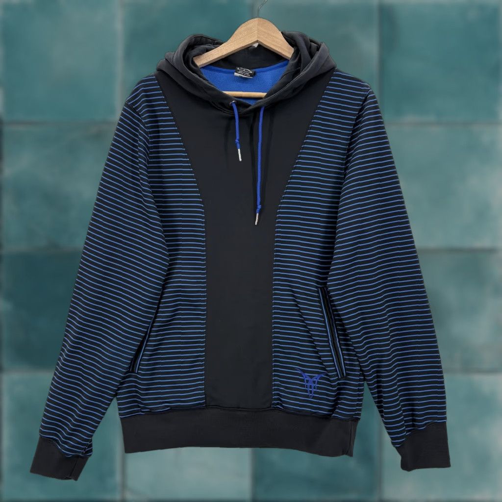Jordan Brand Jordan Hoodie Mens Small Black Blue Dri-FIT Striped Fleece Basketball Pullover Size US S / EU 44-46 / 1 - 1 Thumbnail