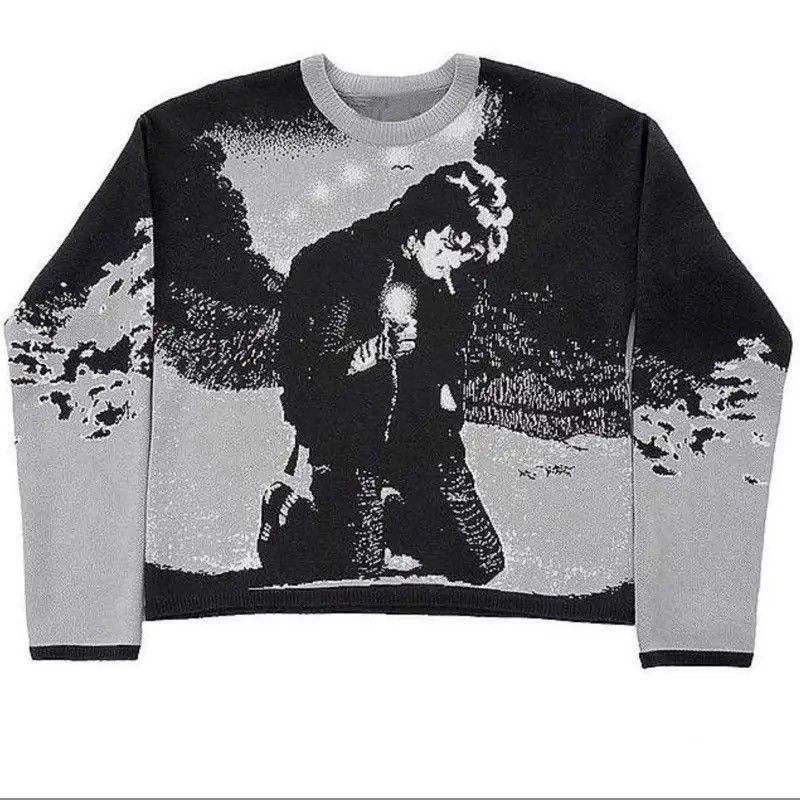 Japanese Brand × Vintage Sweater Harajuku style Knitted cartoon anime Gothic Y2K Size US L / EU 52-54 / 3 - 1 Thumbnail