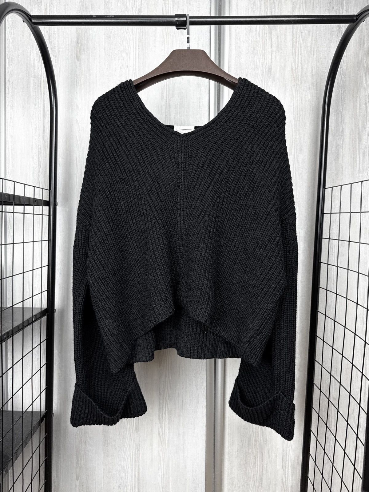 forte_forte forte_forte italy_inverno 2017 black knit oversized hoodie Size M / US 6-8 / IT 42-44 - 1 Thumbnail
