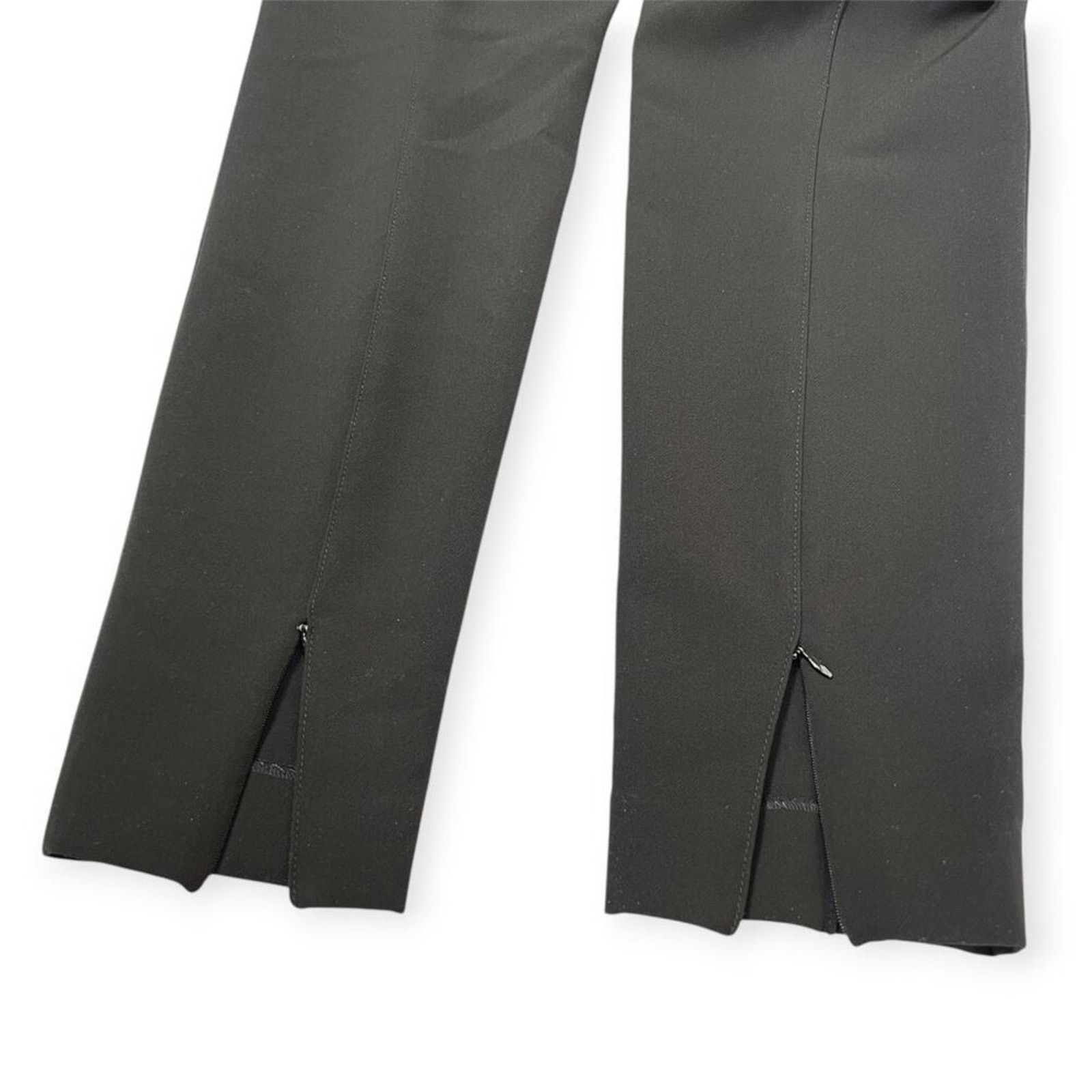 St. John St. John Black Pintuck High Rise Tapered Trousers Size 10 Size 32" / US 10 / IT 46 - 5 Thumbnail