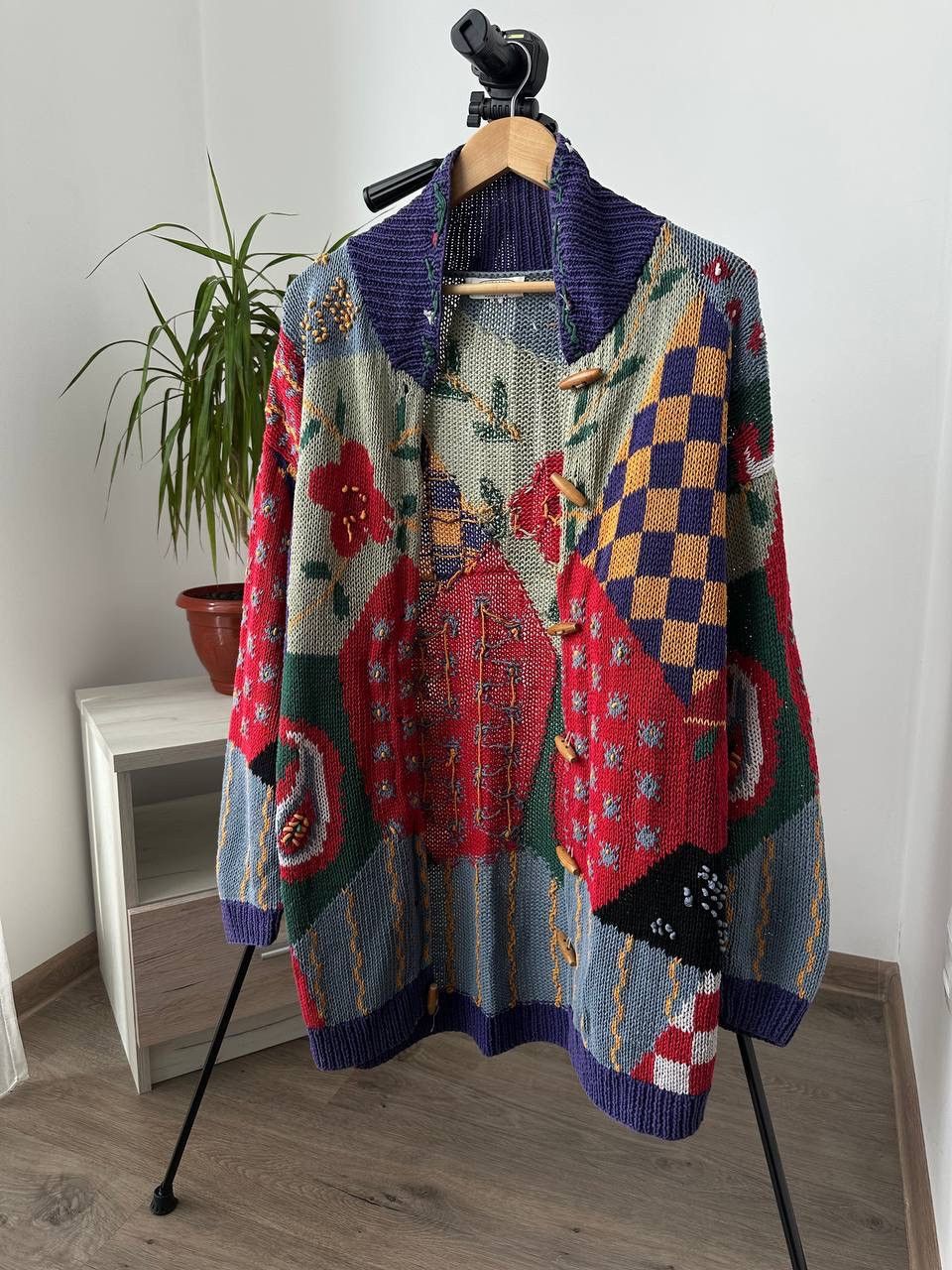 Japanese Brand × Vintage Vintage Japanese Cardigan Distressed Knit Vanessa. A Sweater Size US XL / EU 56 / 4 - 18 Thumbnail