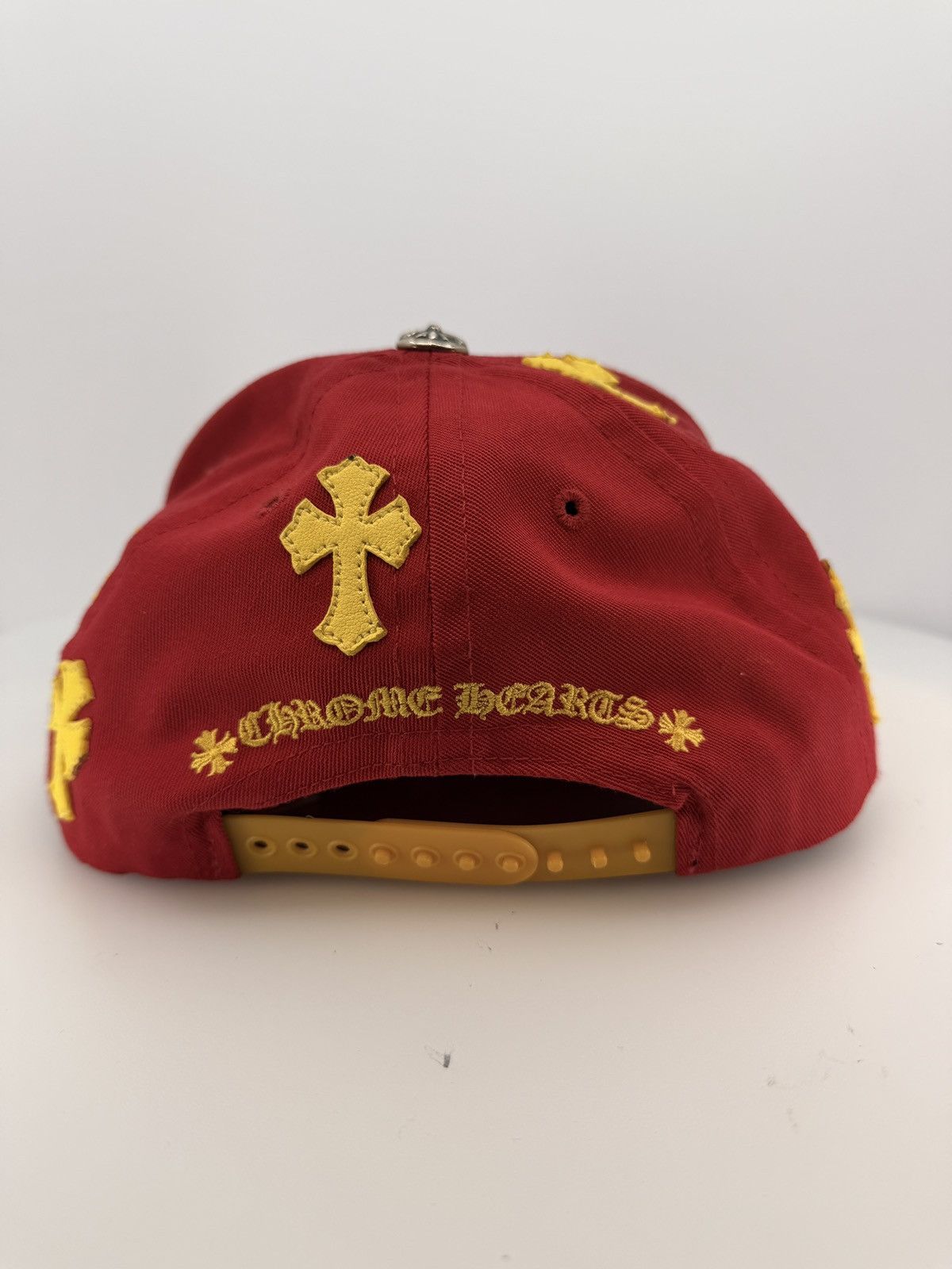 Chrome Hearts Chrome Hearts Cross Patch Hat Red Yellow Size ONE SIZE - 4 Thumbnail