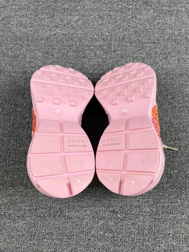 Gucci Gucci Pink Dad Shoes with Yellow Accents. Size US 6.5 / EU 39-40 - 5 Thumbnail