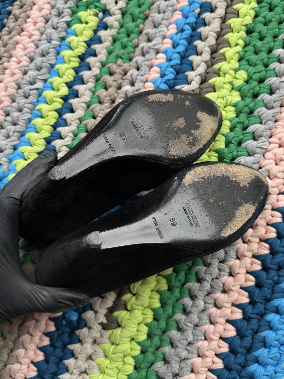 Miu Miu Miu Miu Vintage Suede Heels Size US 9 / IT 39 - 12 Thumbnail